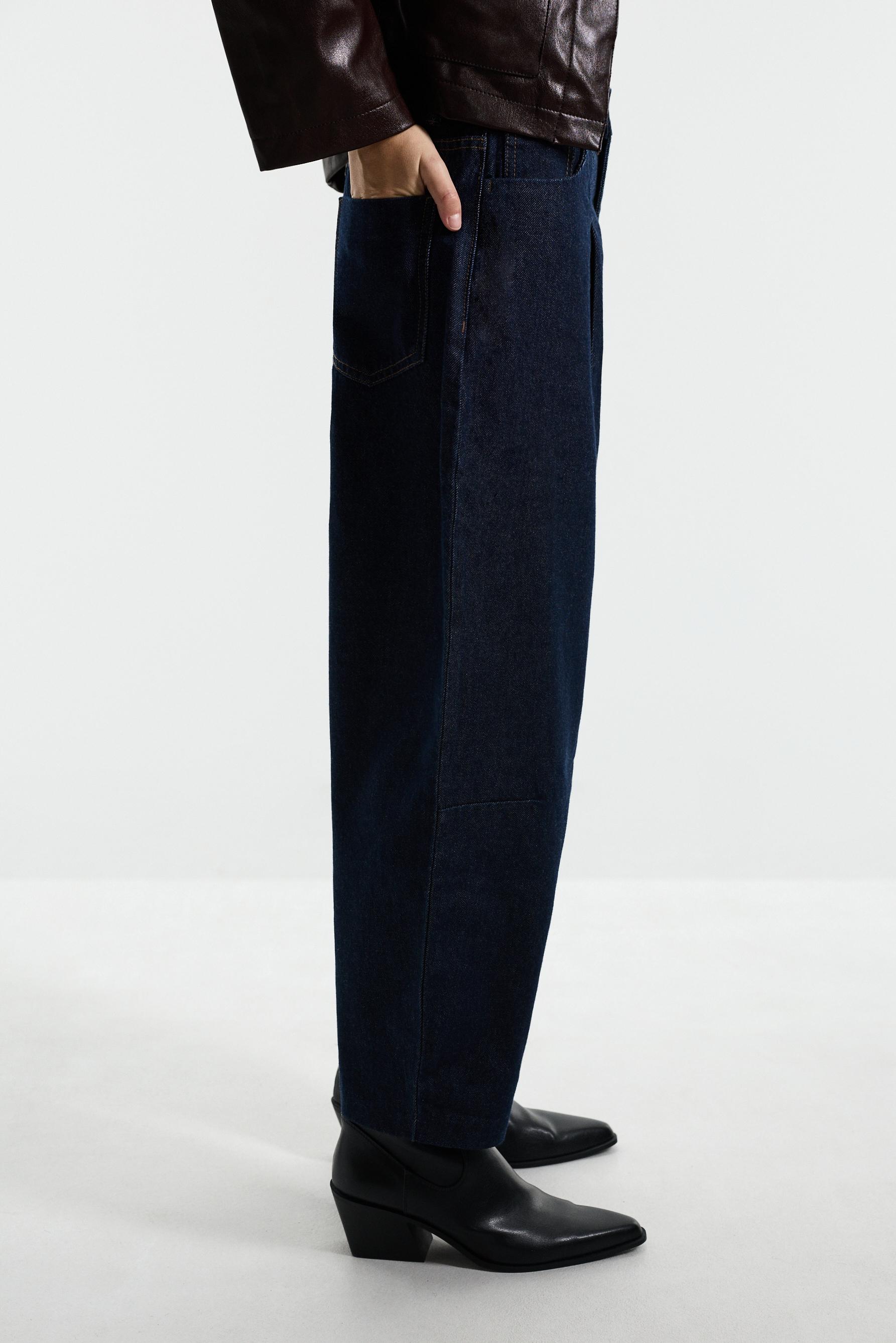 Ankle-length tapered jeans — NAVY