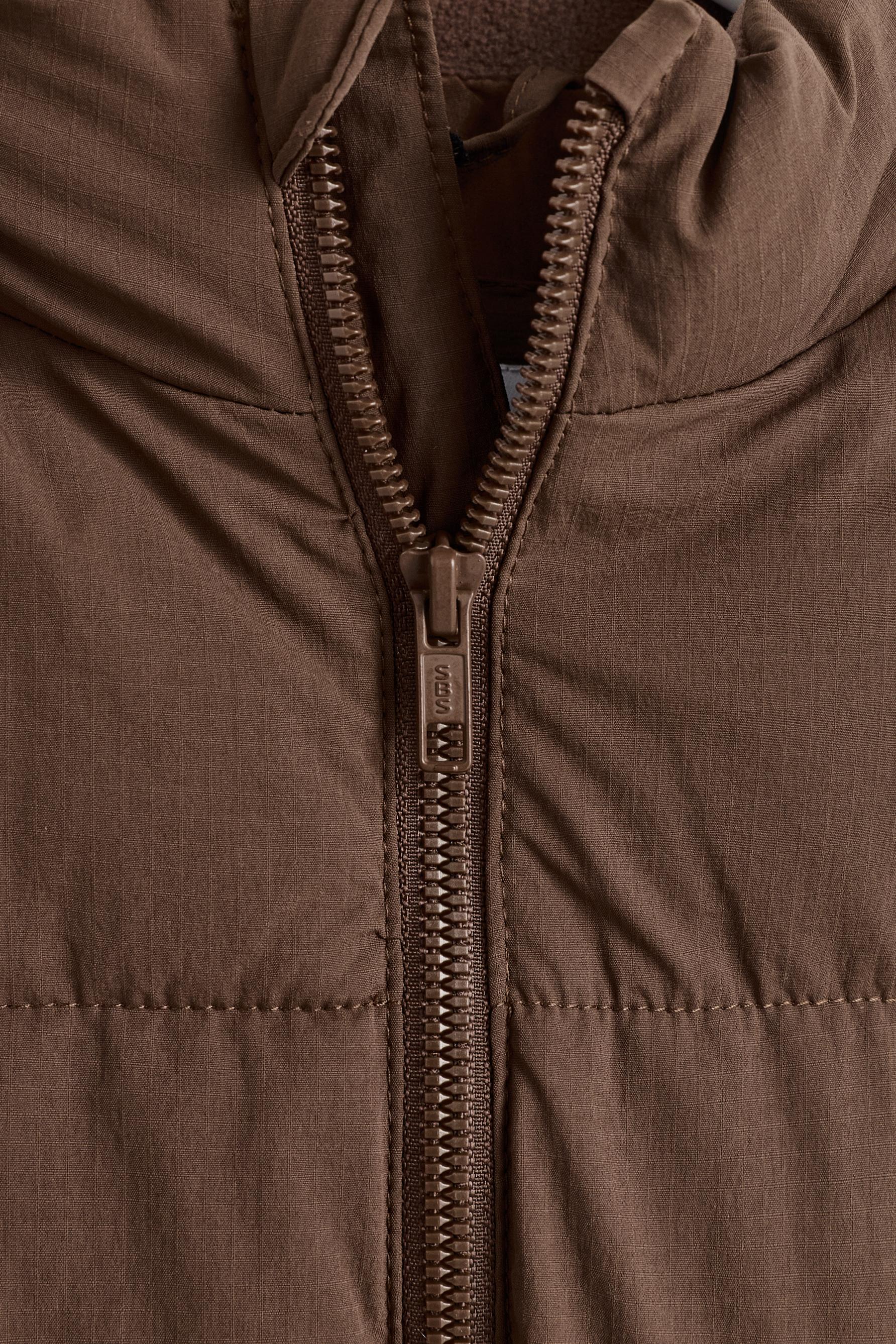 Quilted gilet — BROWN