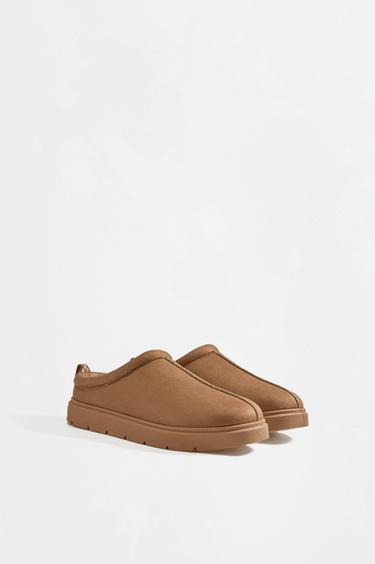 Lined clog shoe — BEIGE 2
