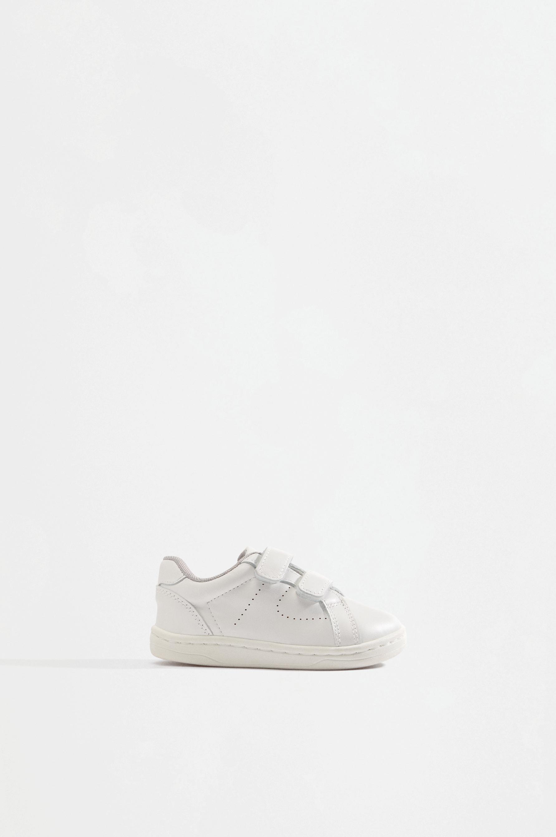 Leather slippers — WHITE
