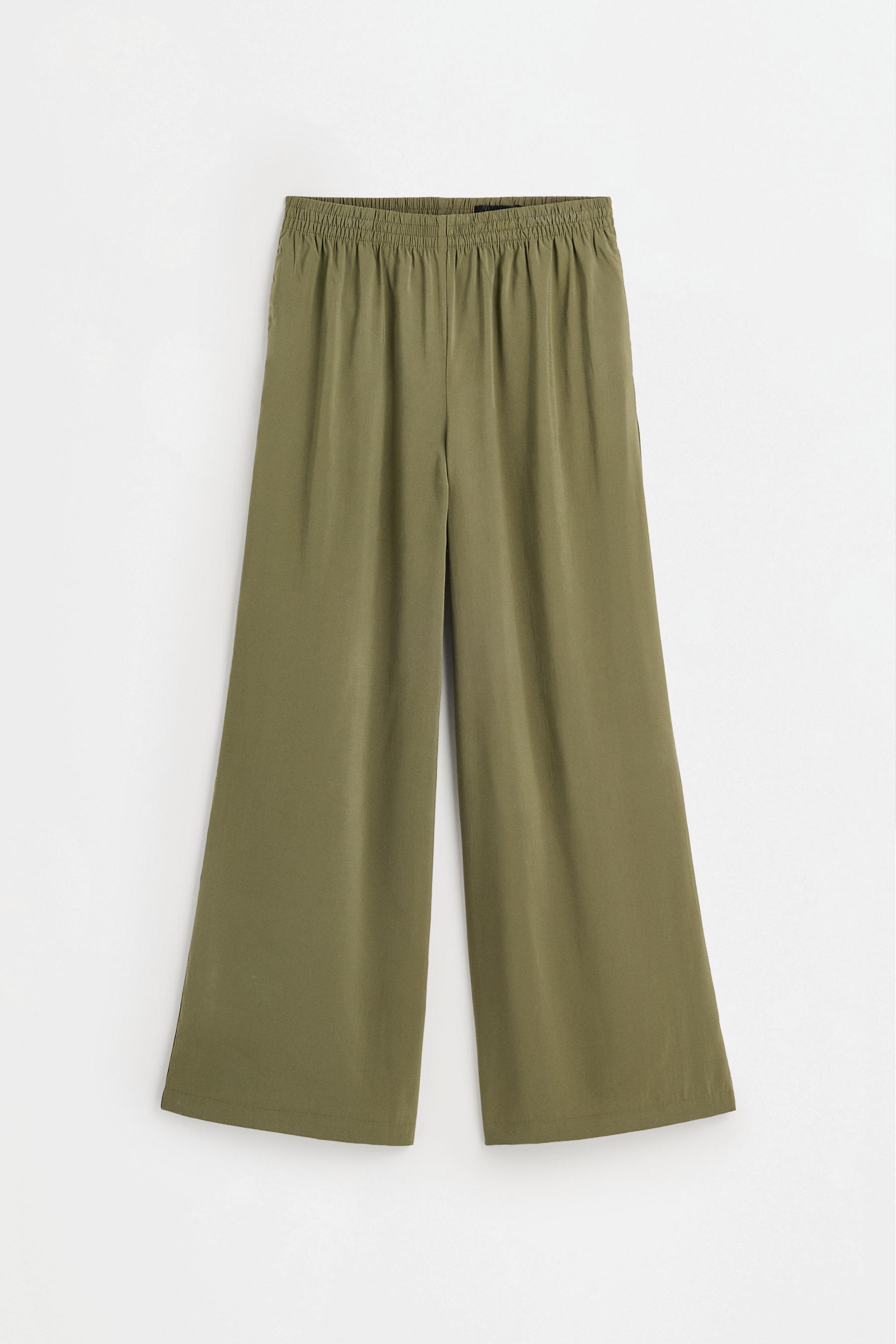Soft-touch culottes — KHAKI