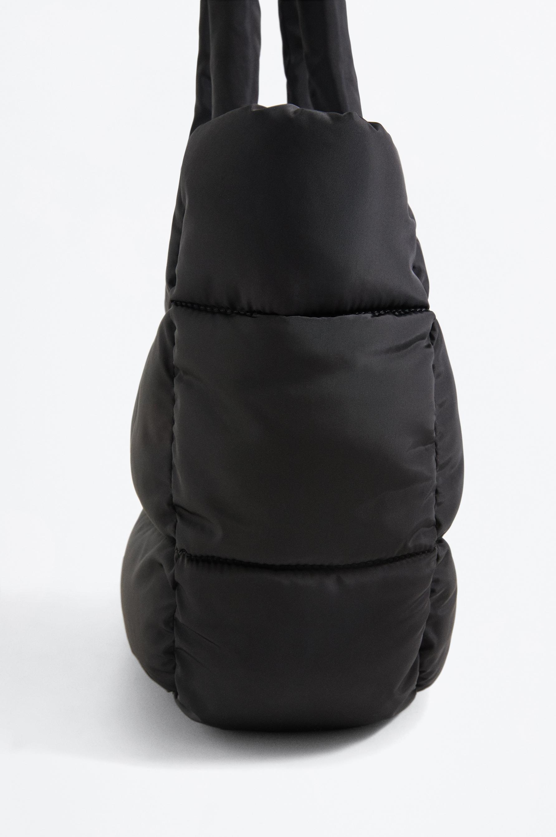 Quilted shopper — BLACK