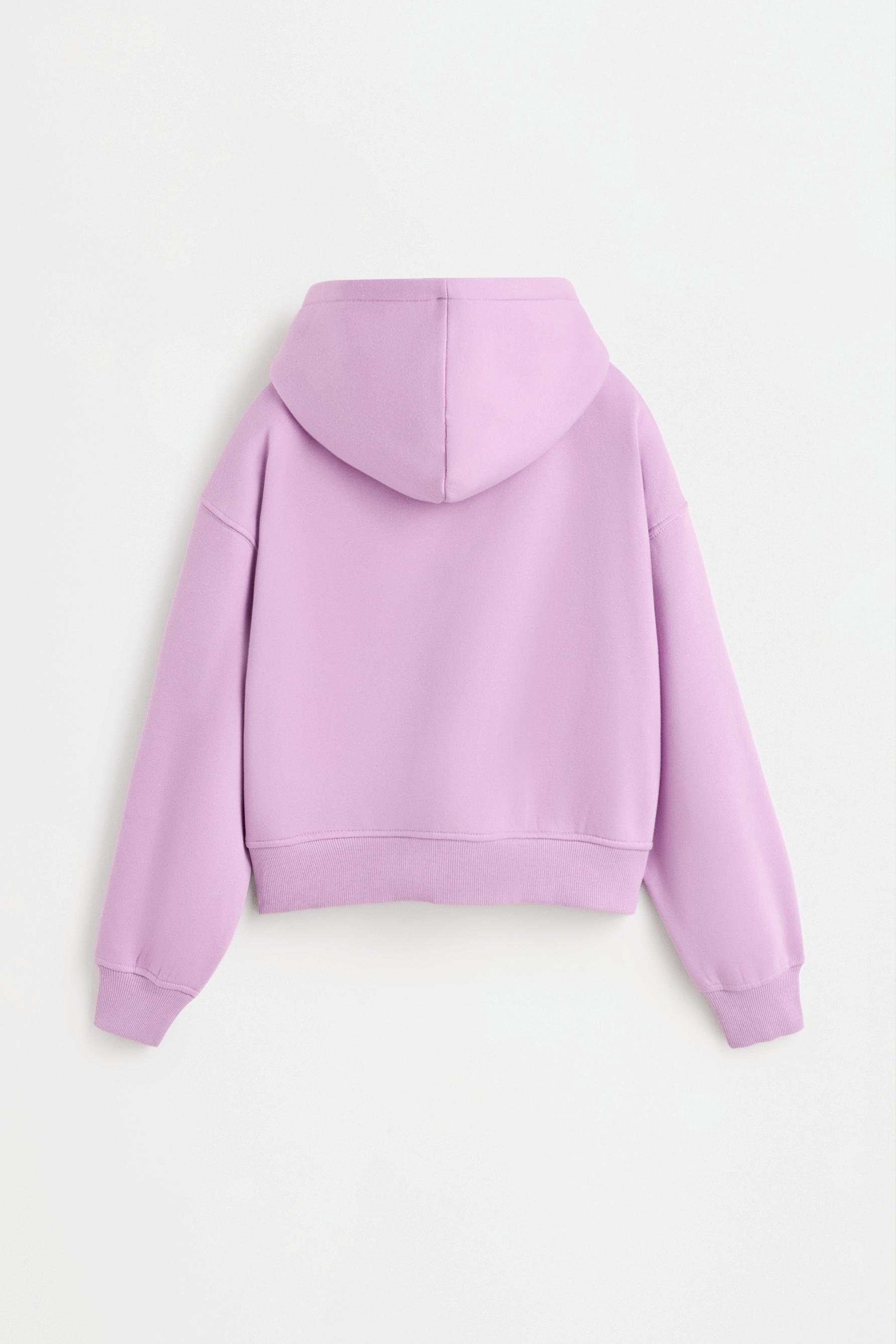 Cropped hoodie — MAUVE PINK