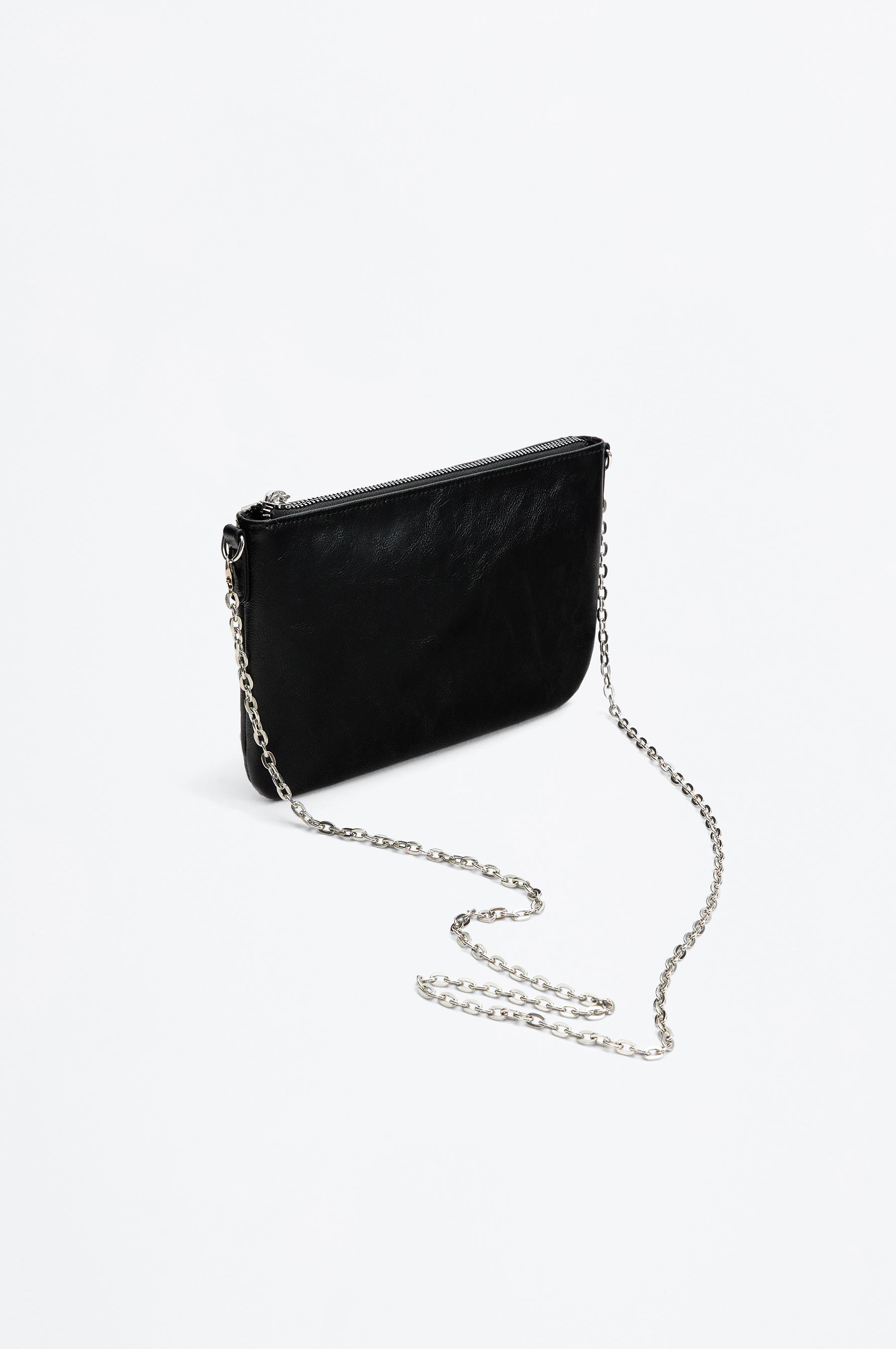 Crossbody bag with stud detail — BLACK