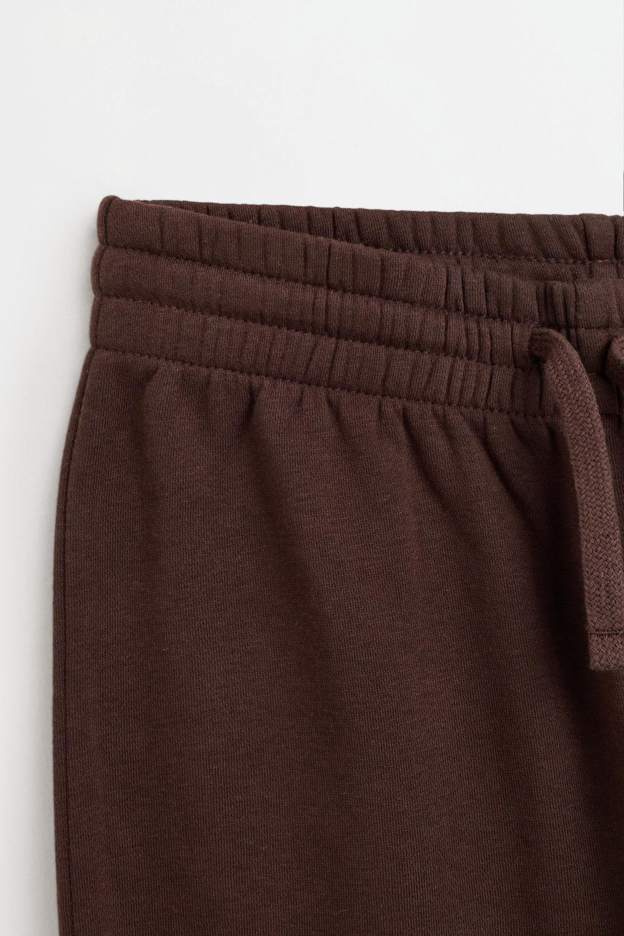 Pack of 4 plain plush trousers — CHOCOLATE