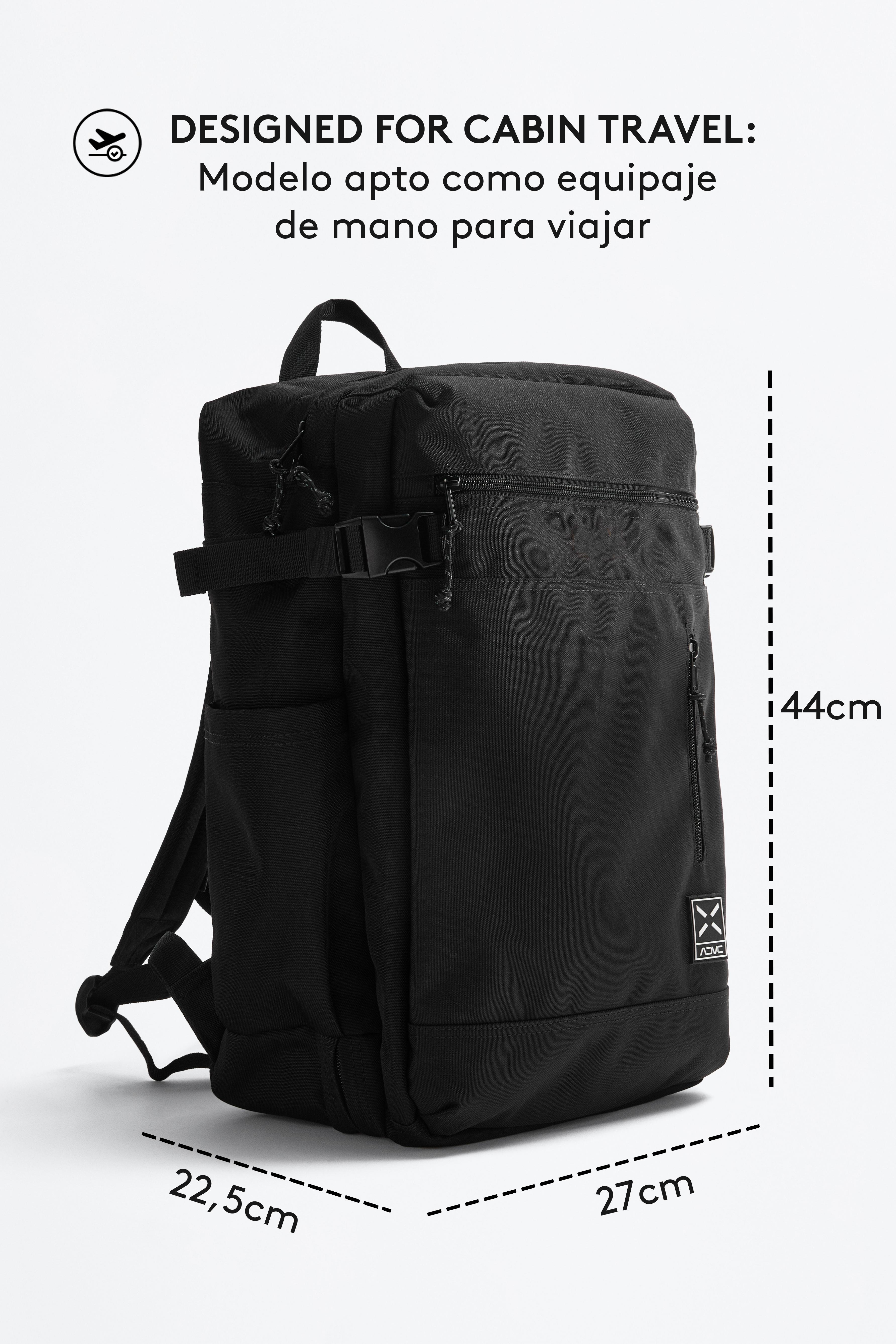 Travel backpack — BLACK