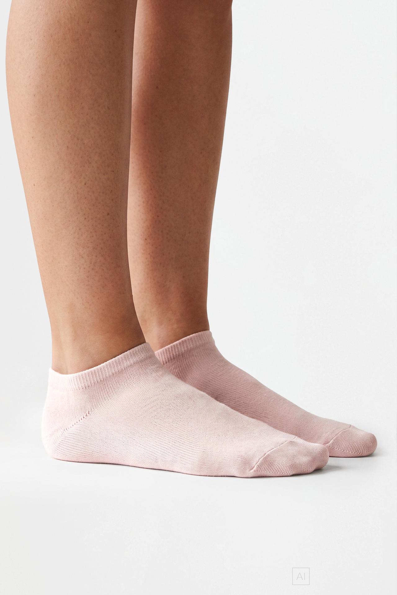 Ankle socks (Pack 7) — PINK/WHITE