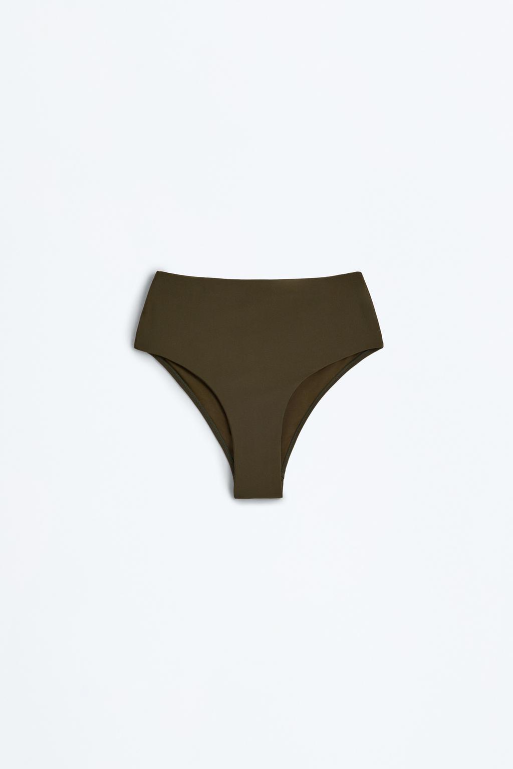 High-waist bikini bottoms