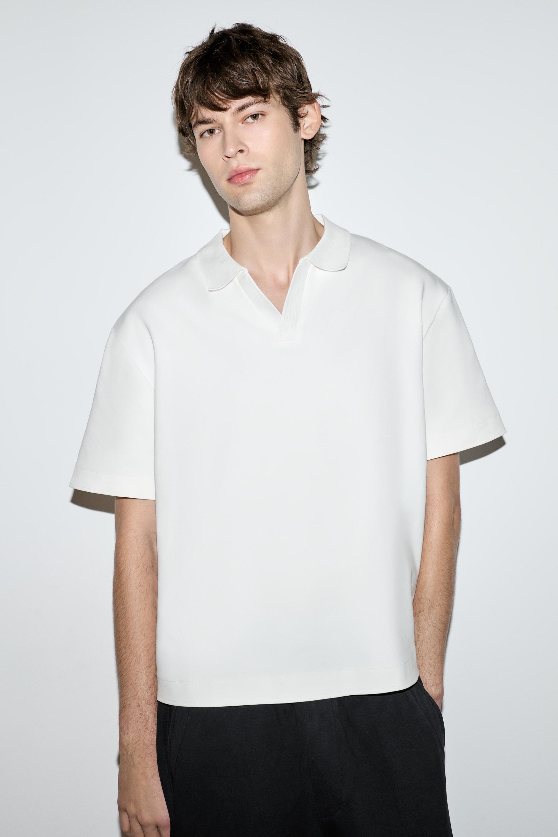 Interlock polo shirt — OFF WHITE
