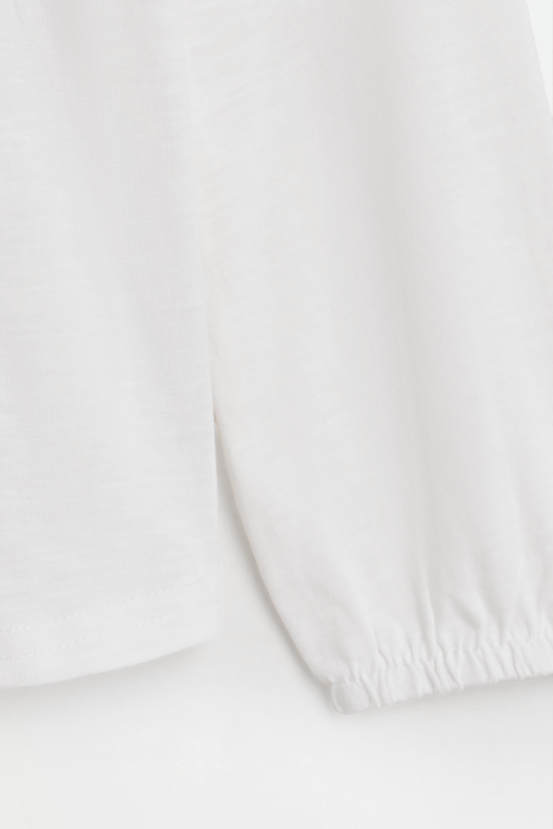 Smocked T-shirt — OFF WHITE