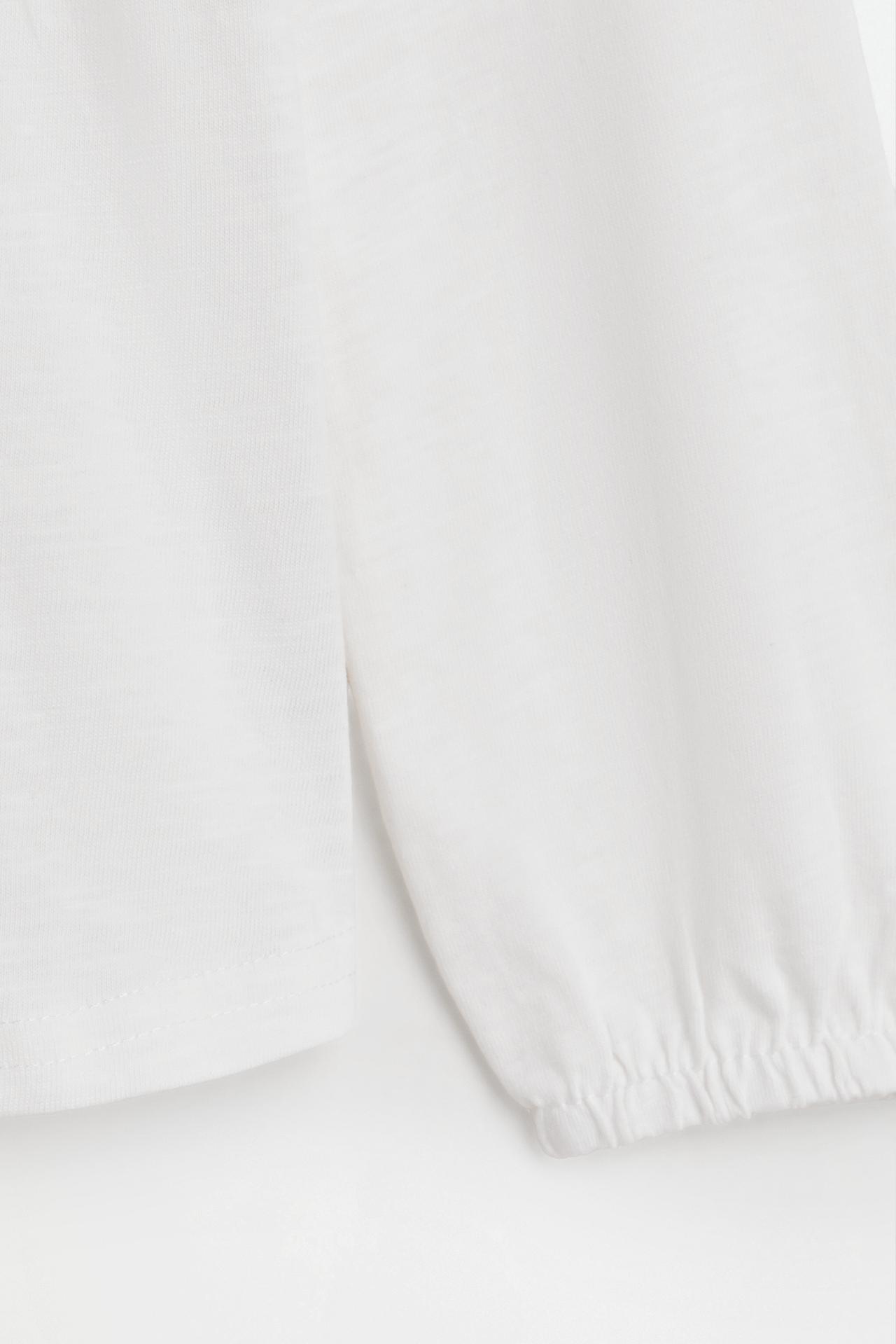 Smocked T-shirt — OFF WHITE
