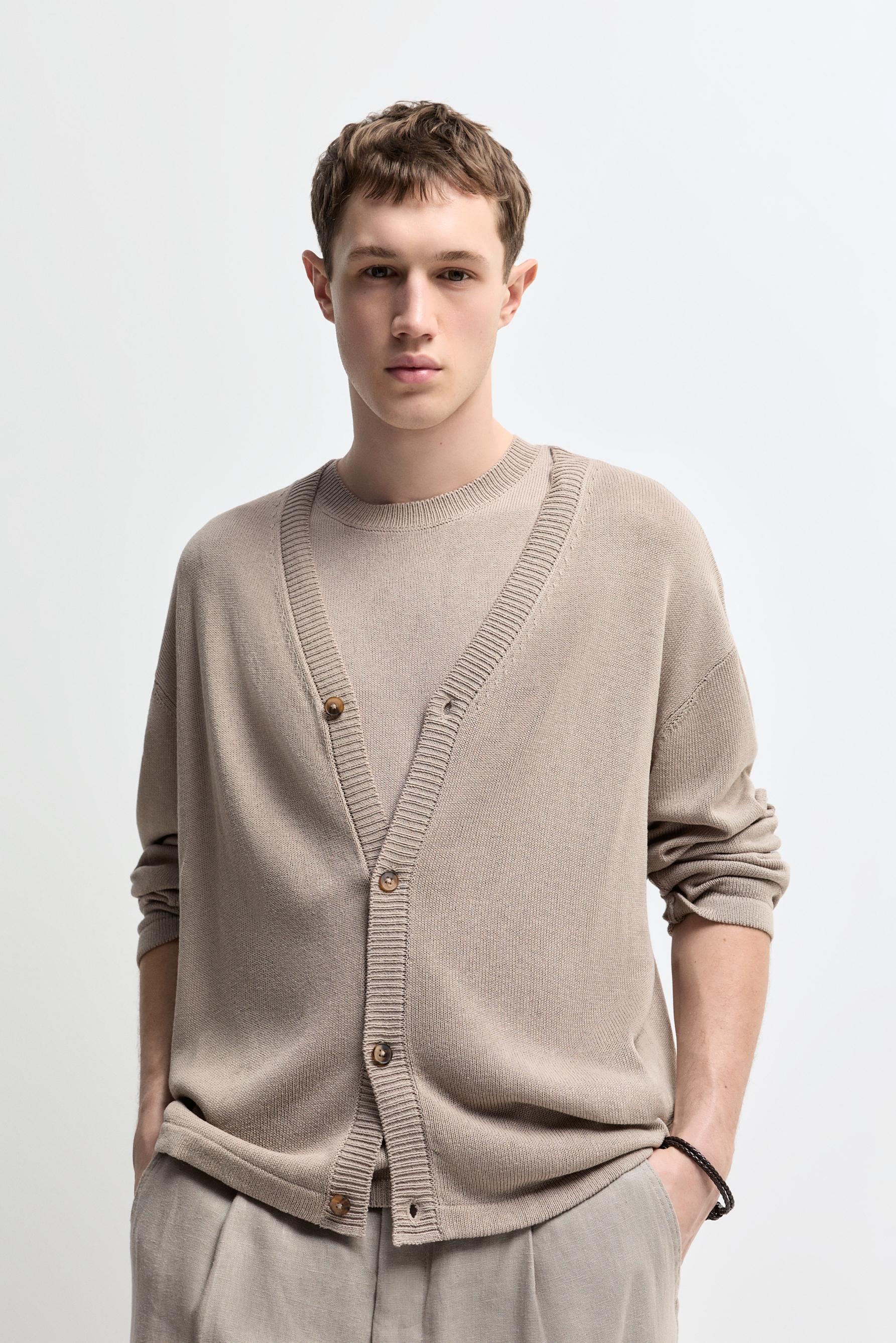 Cárdigan punto con lino Lefties Edition