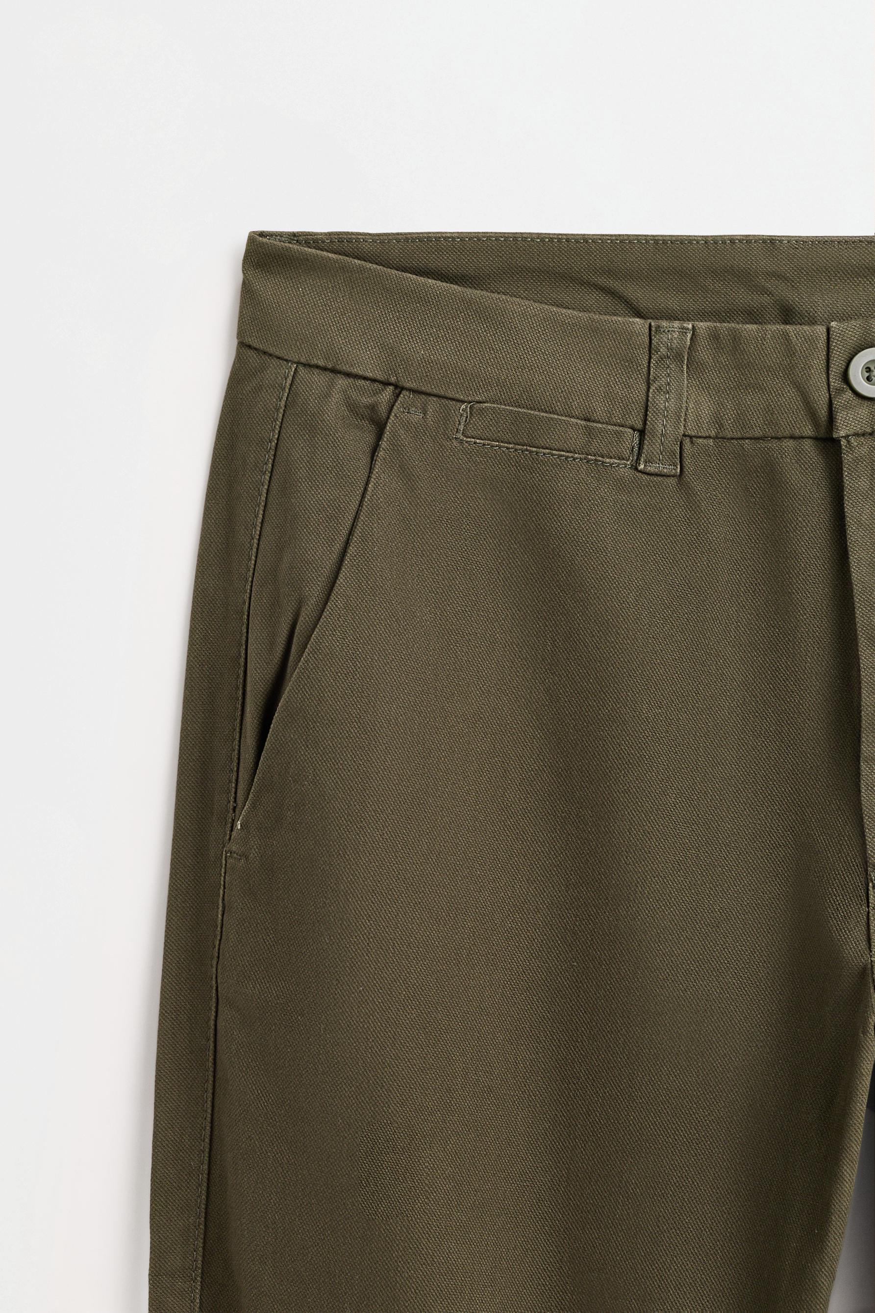 Slim fit chino trousers — DARK KHAKI