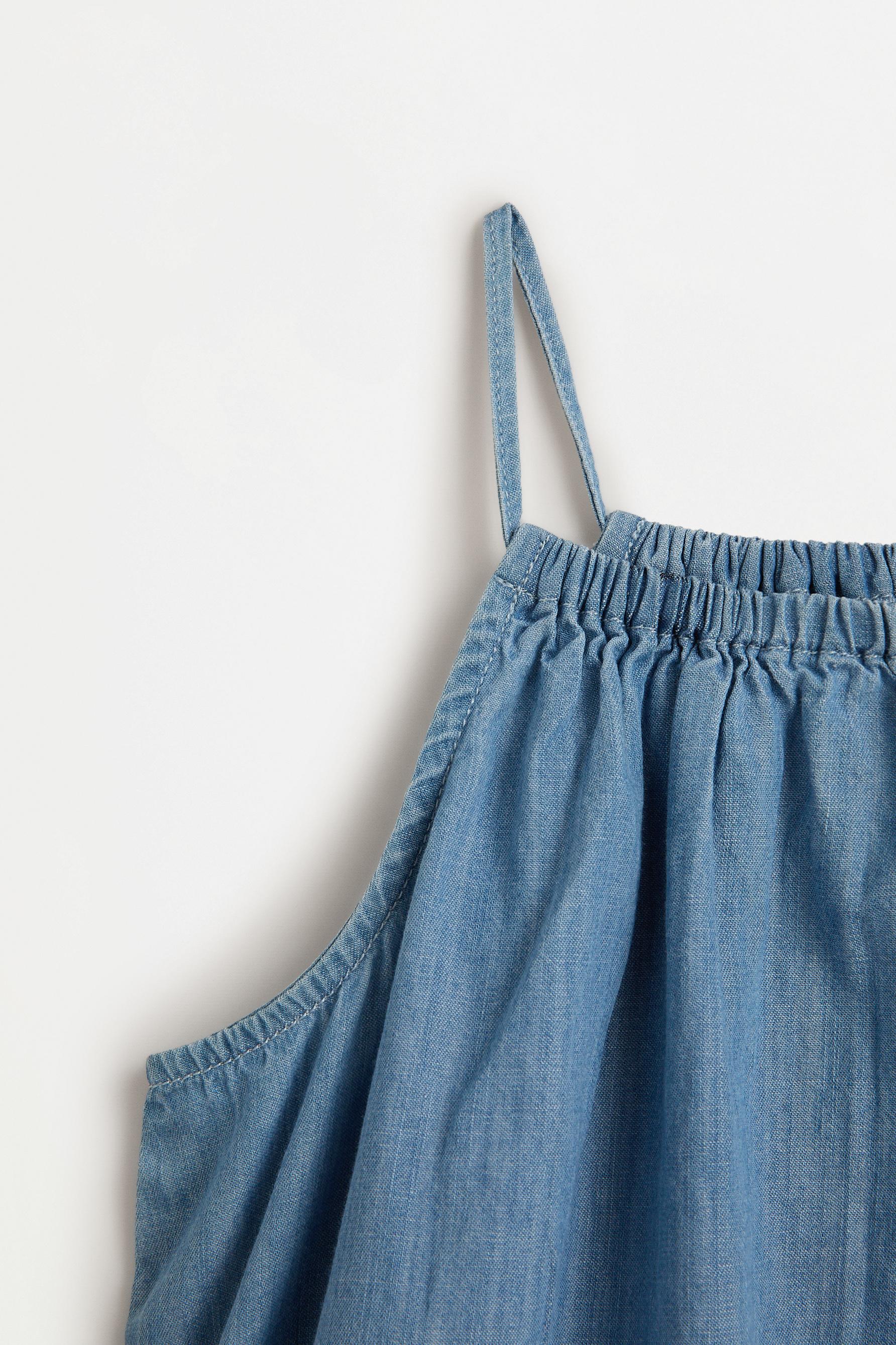 Lightweight denim tank — PALE BLUE