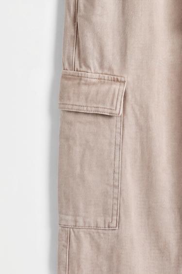 Loose-Fit Cargo Jogger Jeans — PALE OCHRE 7