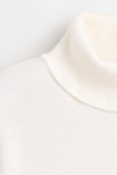 Roll neck sweater — ECRU 4