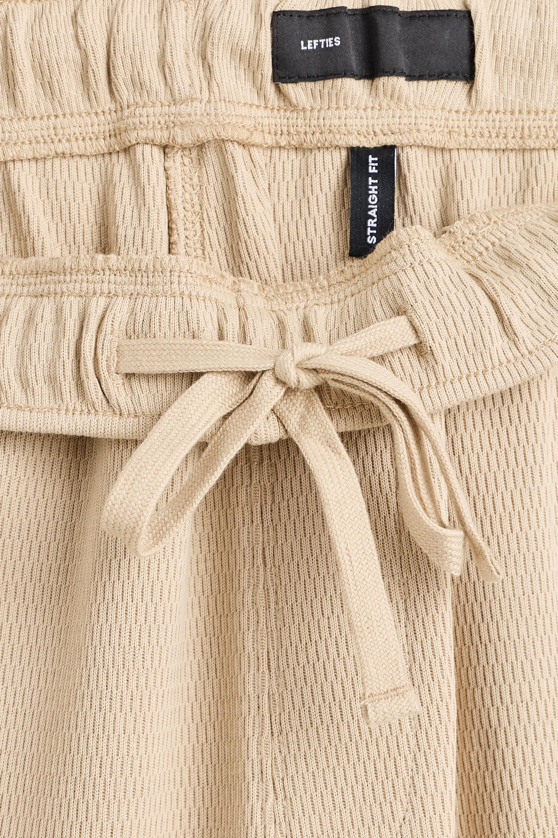 Textured tracksuit bottoms — PALE SAND