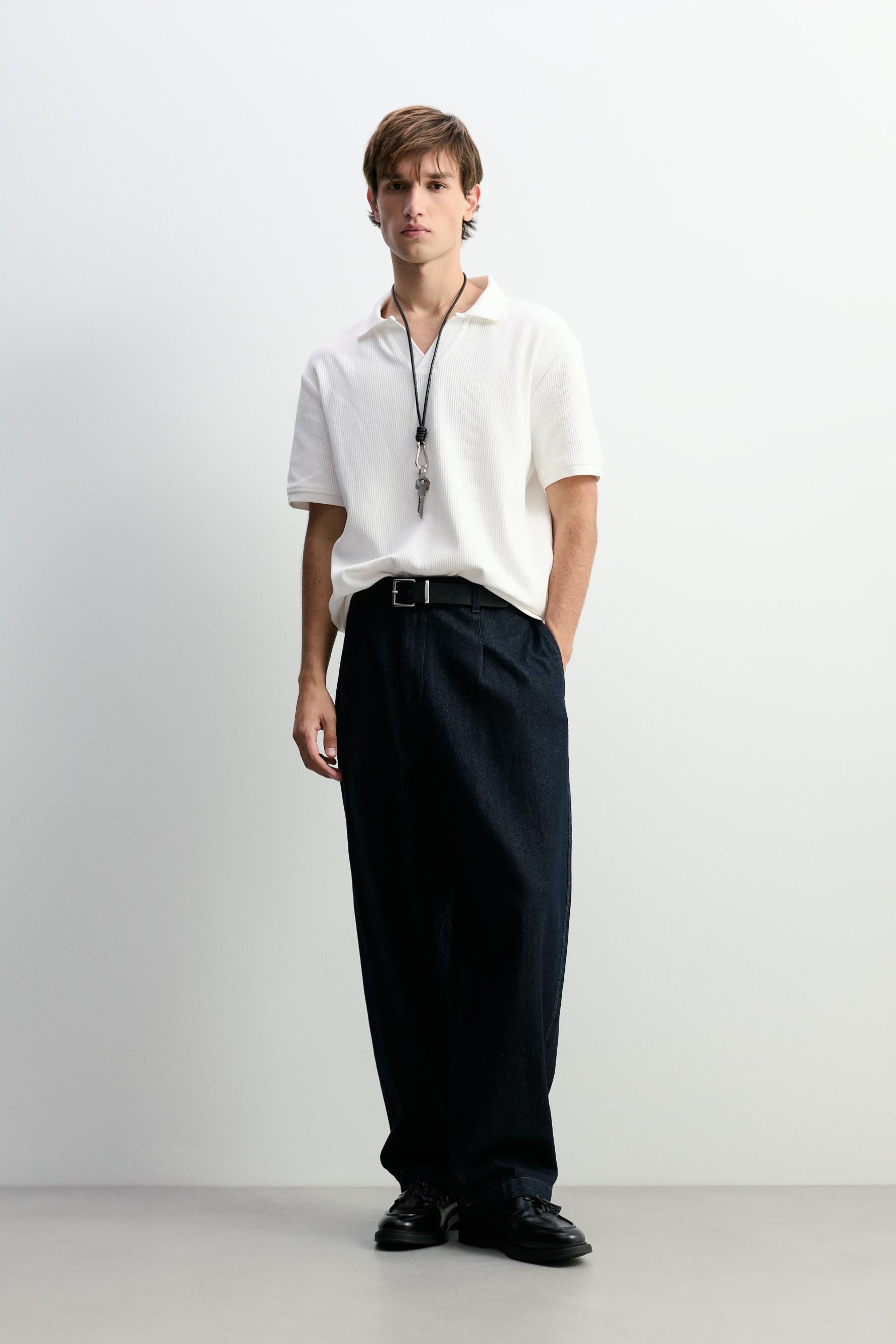 Polo relaxed textura - Camiseta Poliamida - Camisetas - ROPA