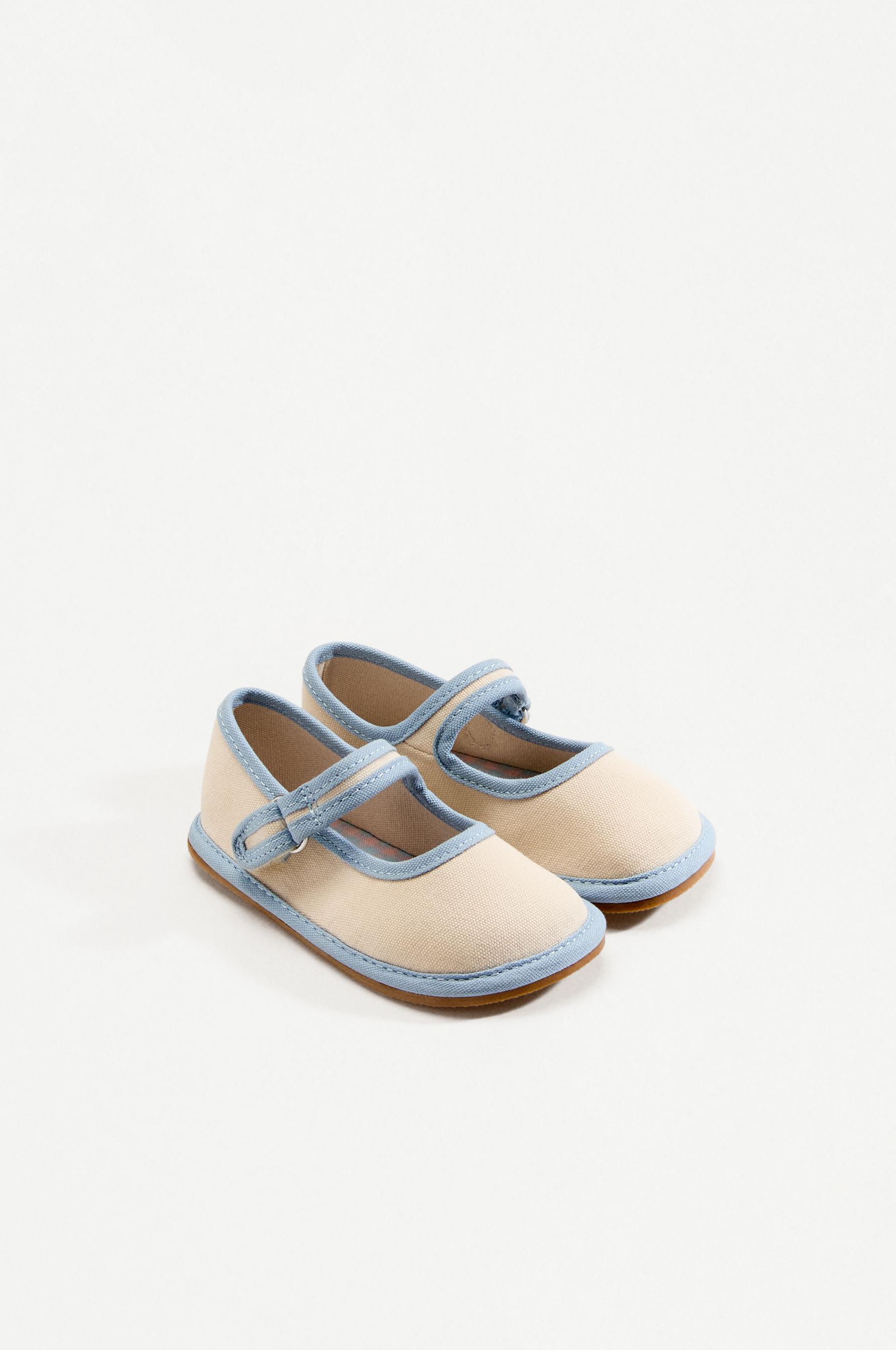 BAREFOOT MARY JANE FLATS — ECRU