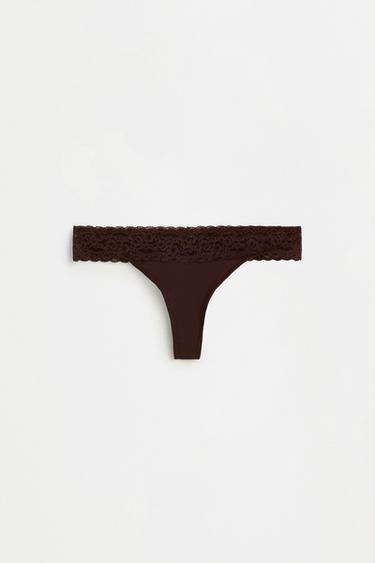 Lace-waist thongs (2-pack) — WHITE 7