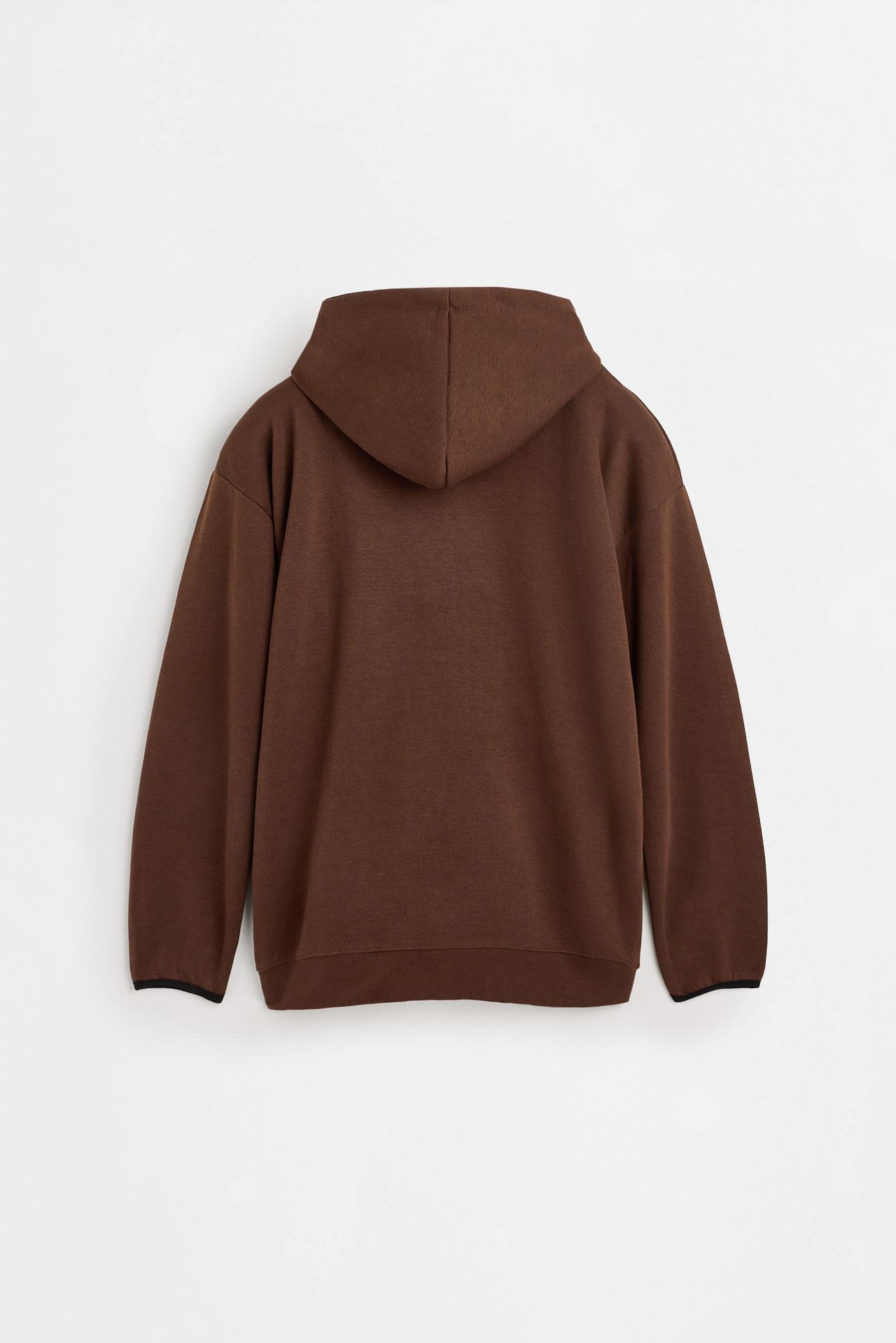 Interlock hoodie — BROWN