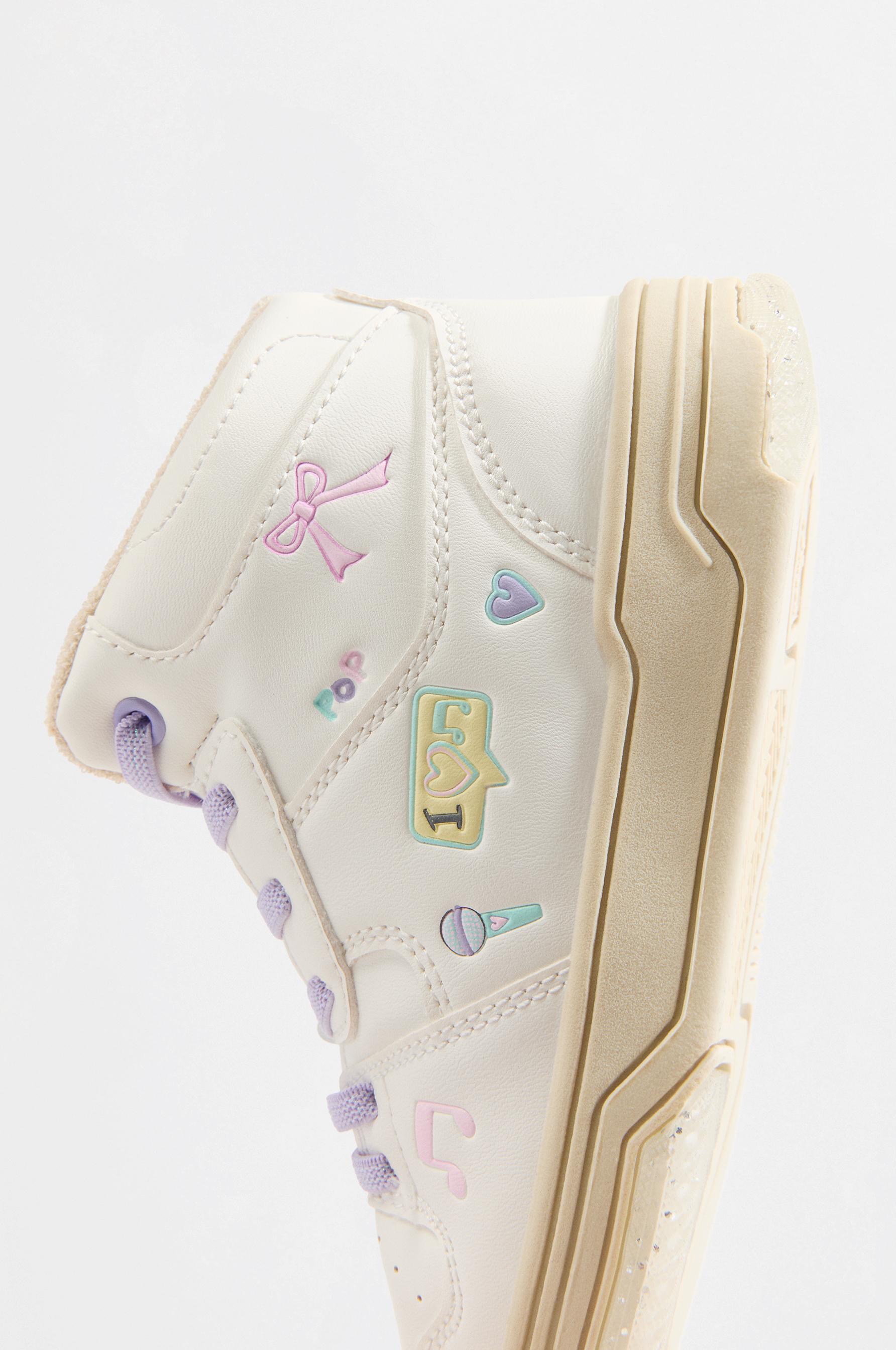 Pop high-top sneakers — WHITE