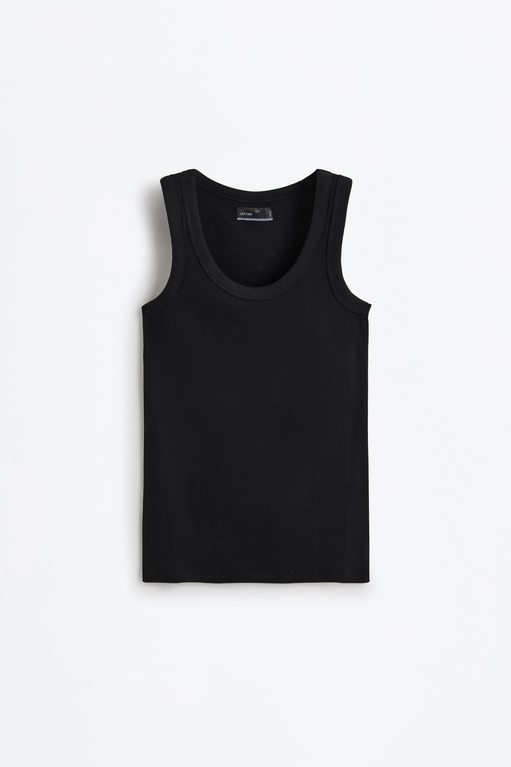 Racerback top — BLACK