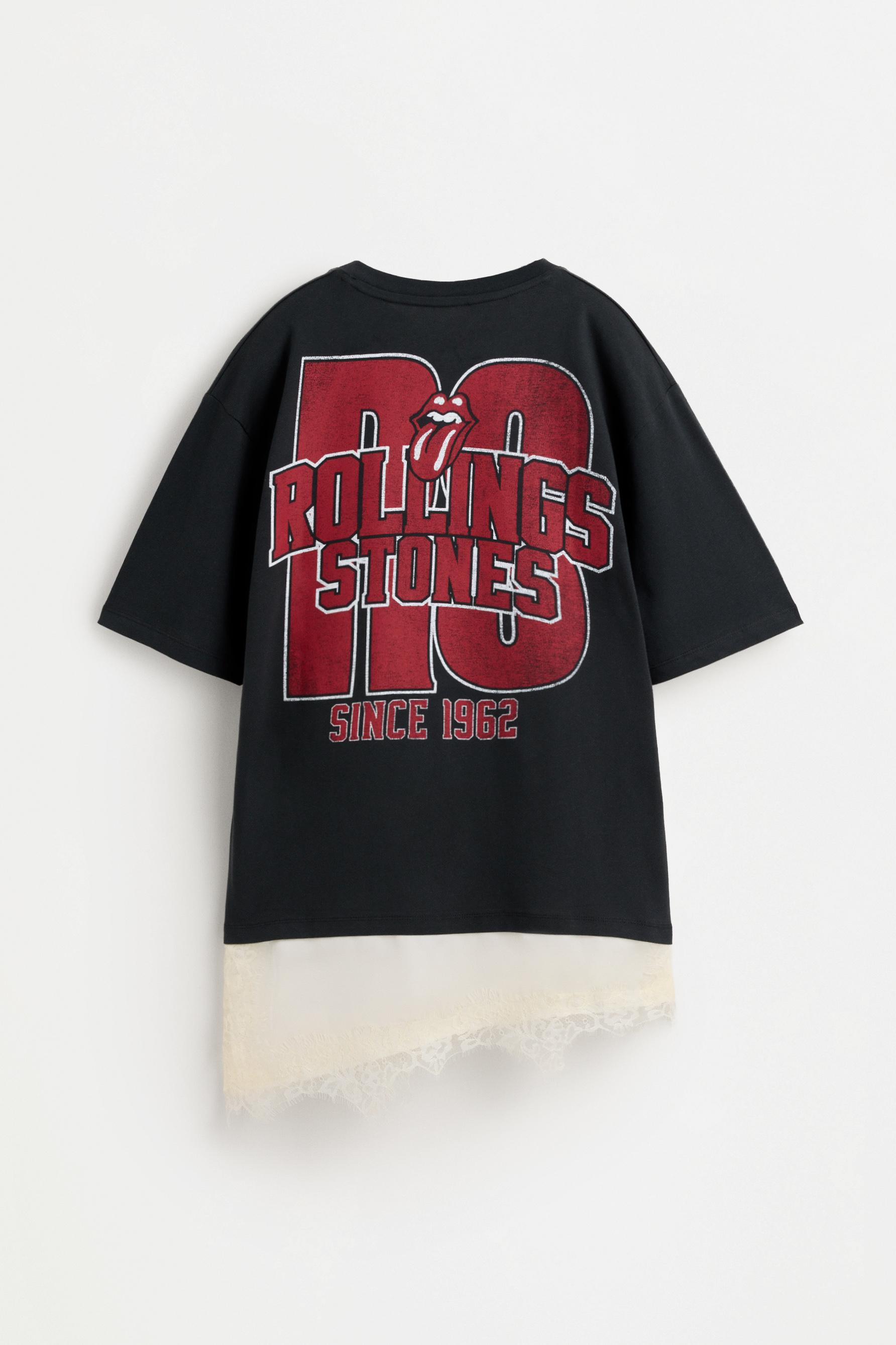 Rolling Stones ©Universal oversize T-shirt — BLACK