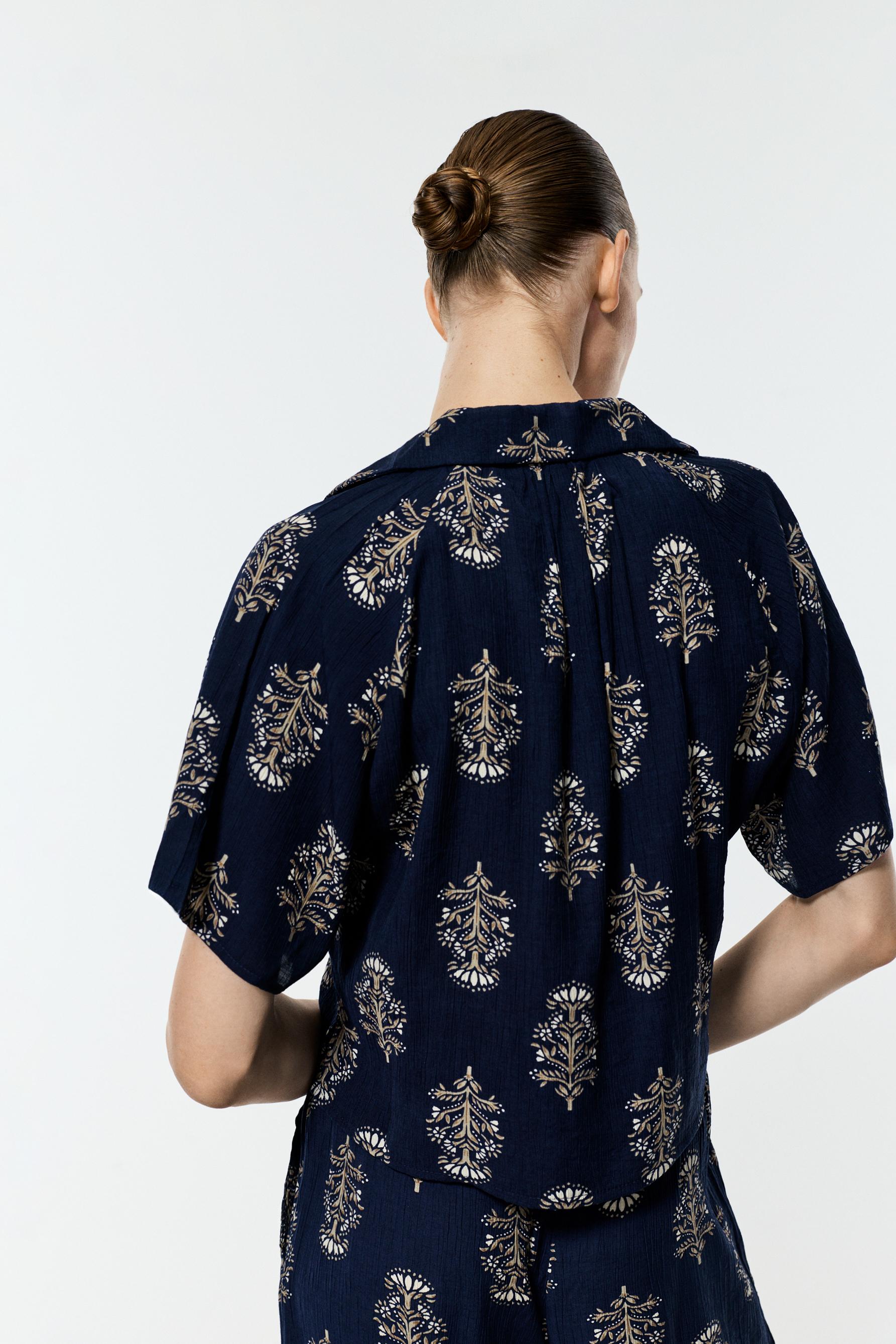 Texture shirt — DEEP BLUE
