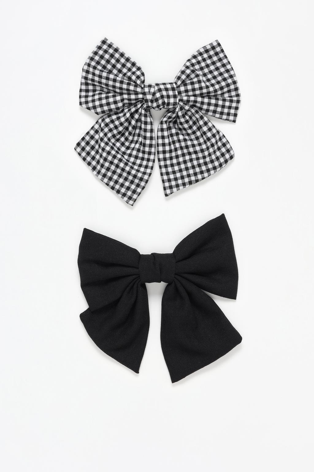 Pack of 2 of contrast bows