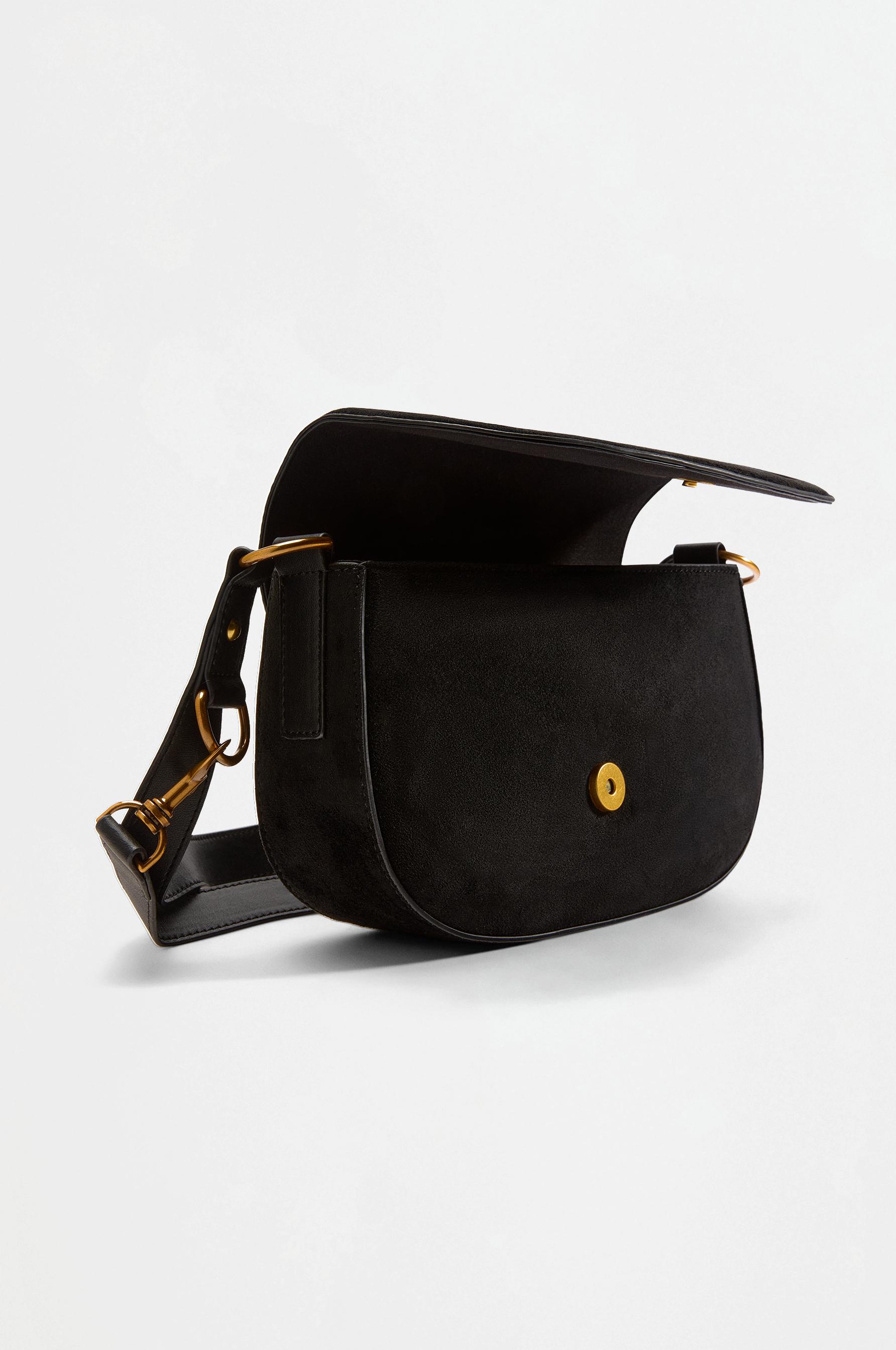 Multiway flap shoulder bag — BLACK