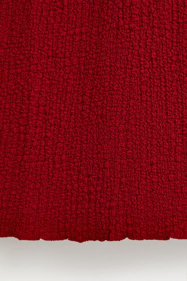 Textured midi skirt — RED 7