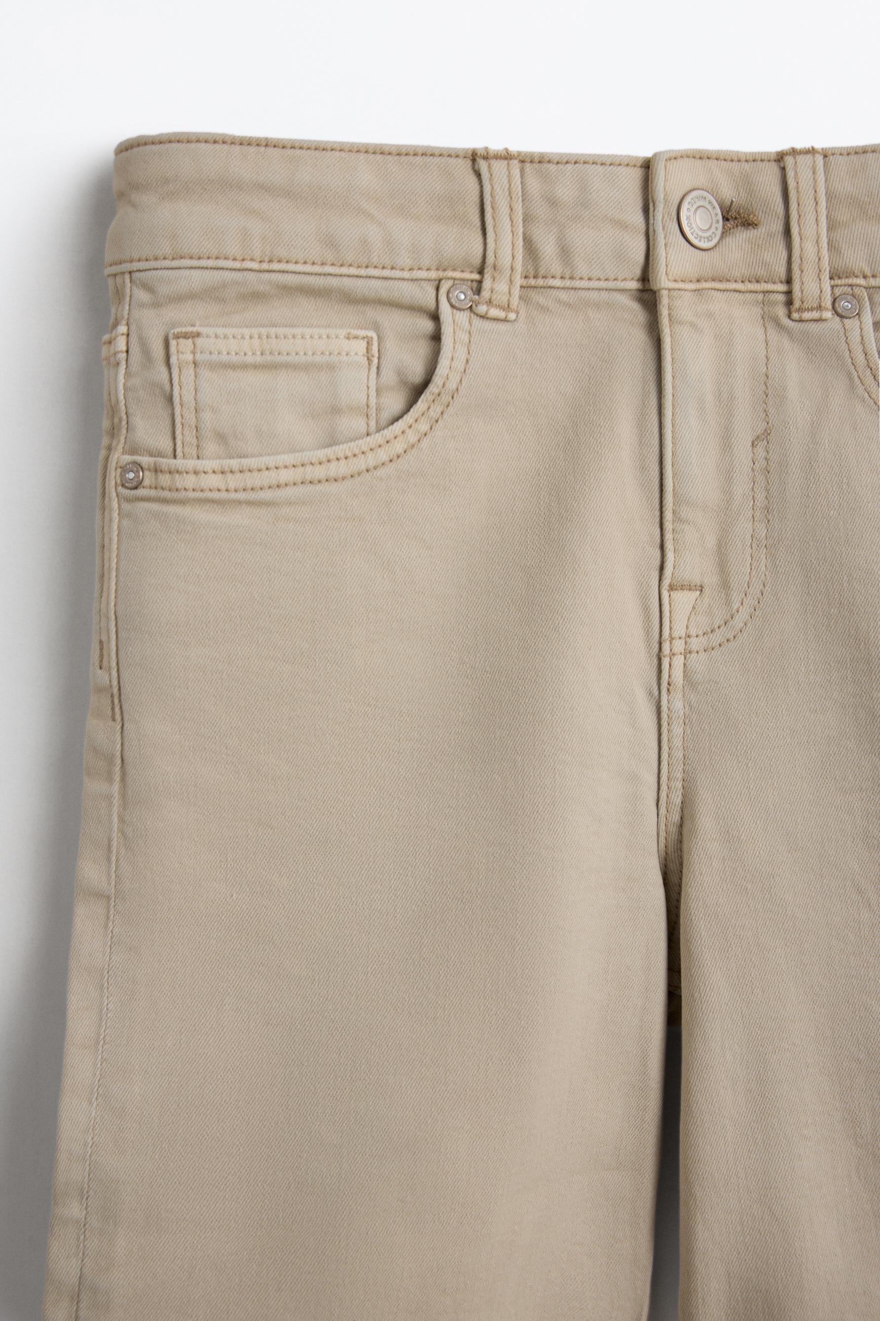 Slim comfort denim Bermuda shorts — SAND