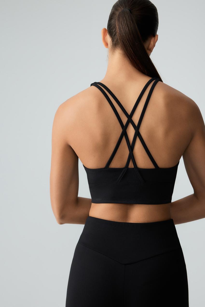 Top deportivo cruzado Triángulo Sujetadores Ropa Interior