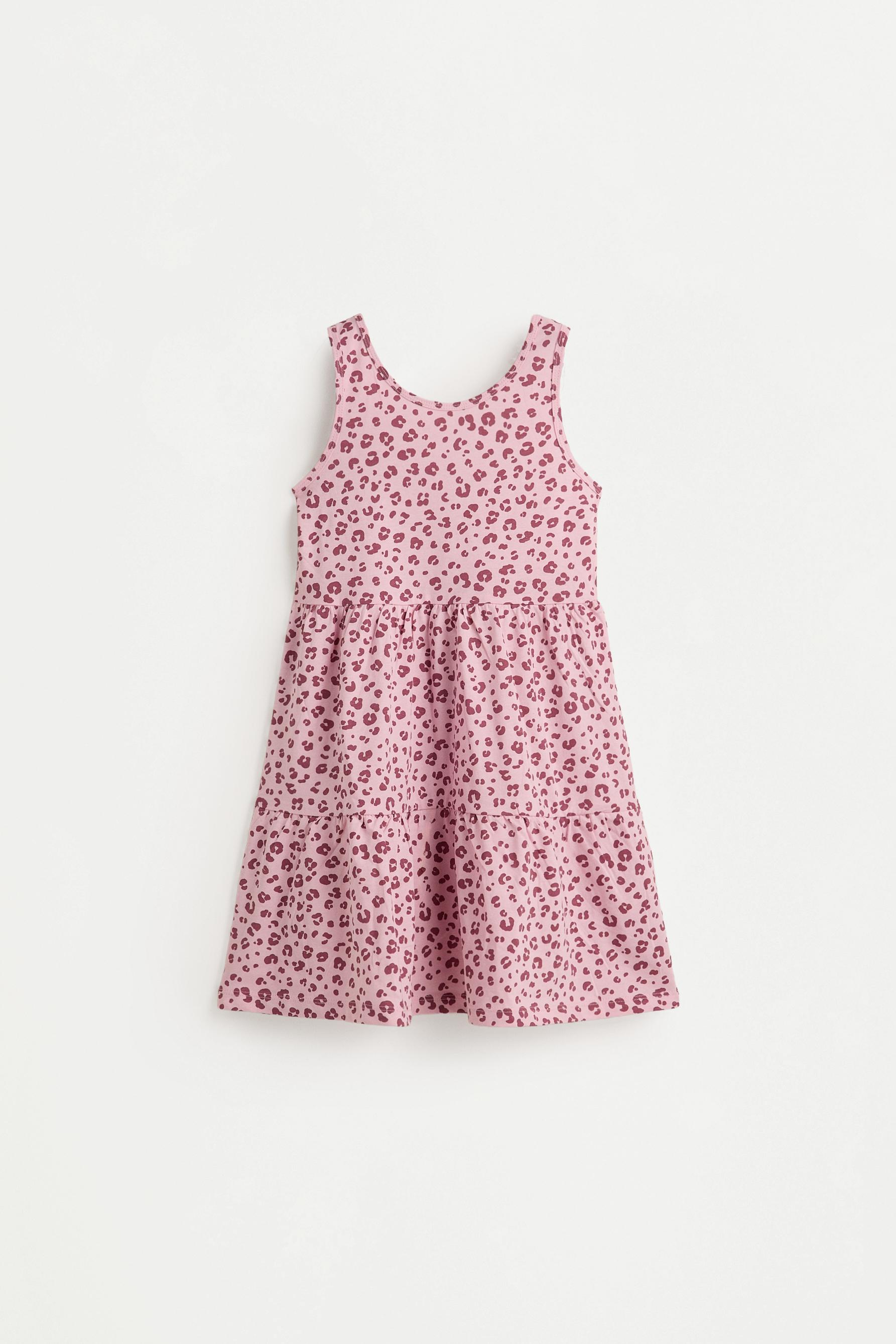 Printed strappy dress — PASTEL PINK