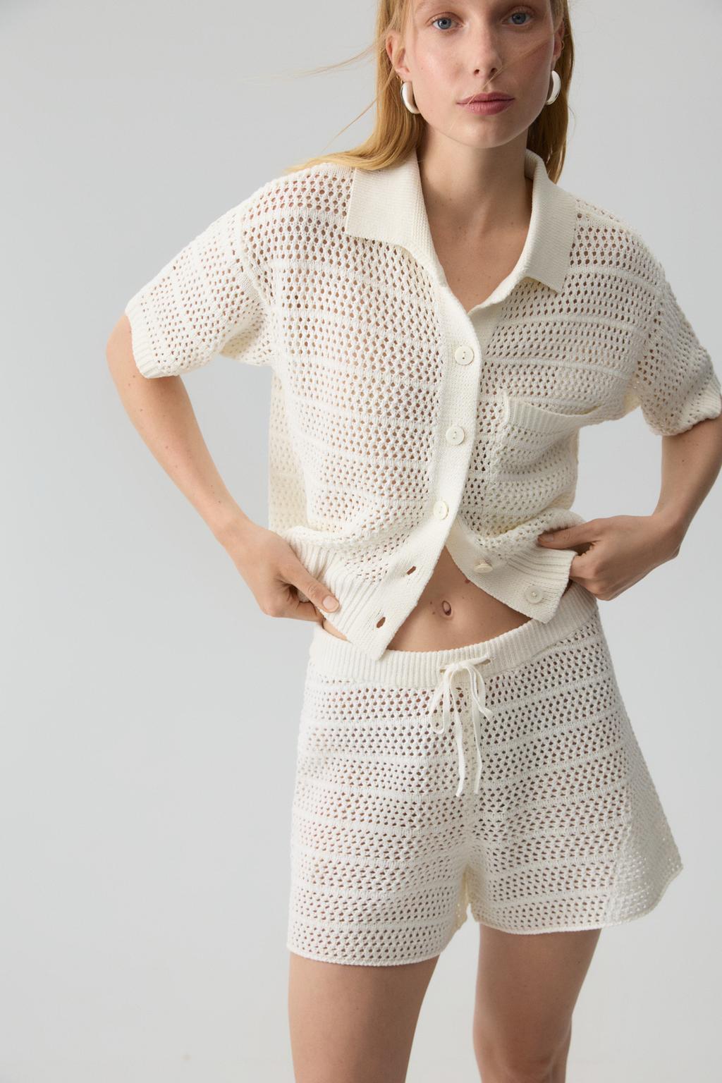 Openwork shirt