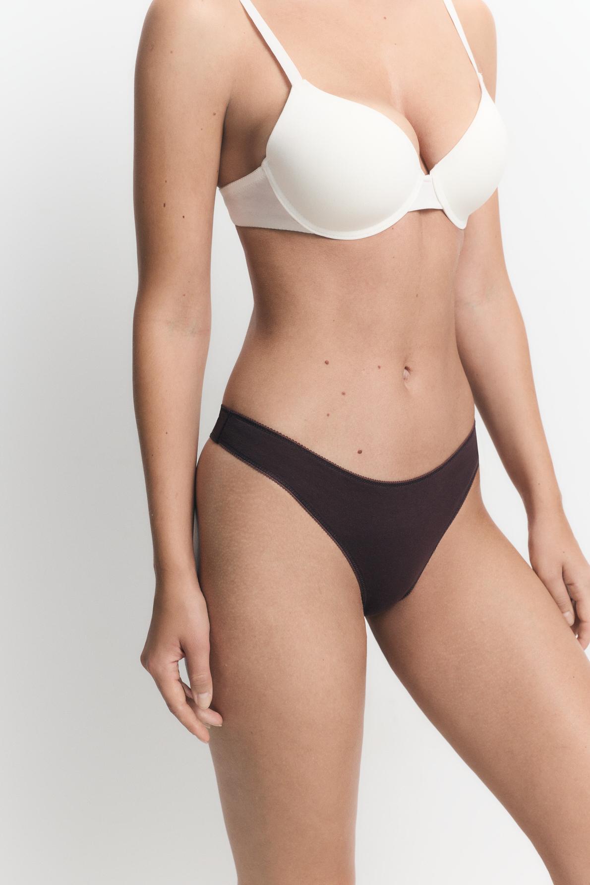 Pack 7 cotton thongs — VARIOUS
