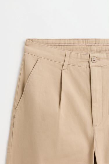 Relaxed fit chino trousers — BEIGE 7