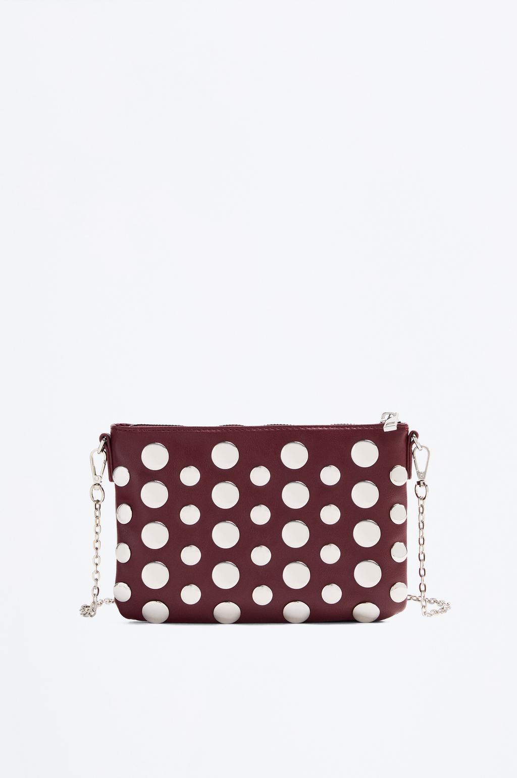 Borsa a tracolla con borchie