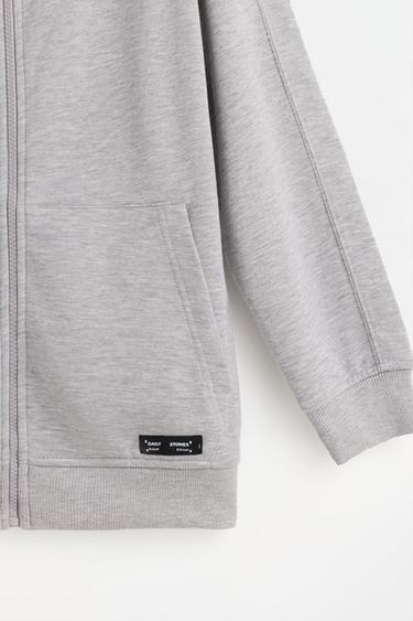 Zip-up sweatshirt — GREY MARL 3