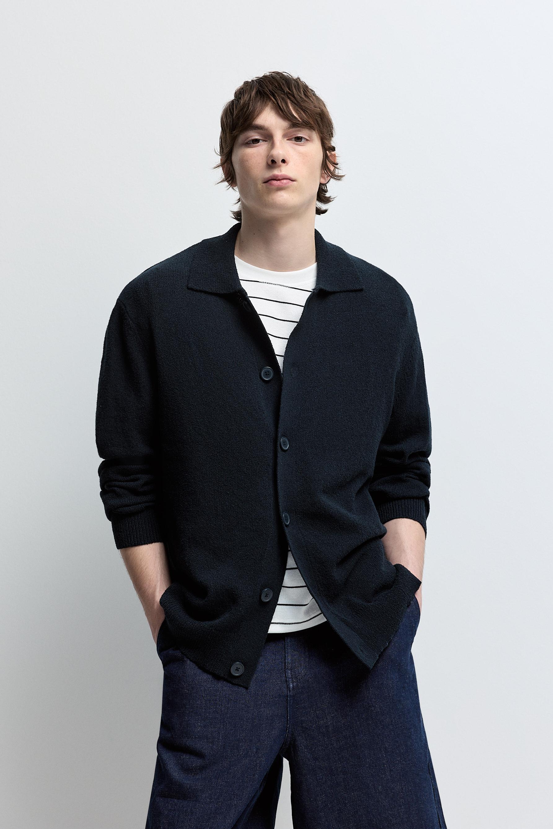 Chaqueta bouclé botones