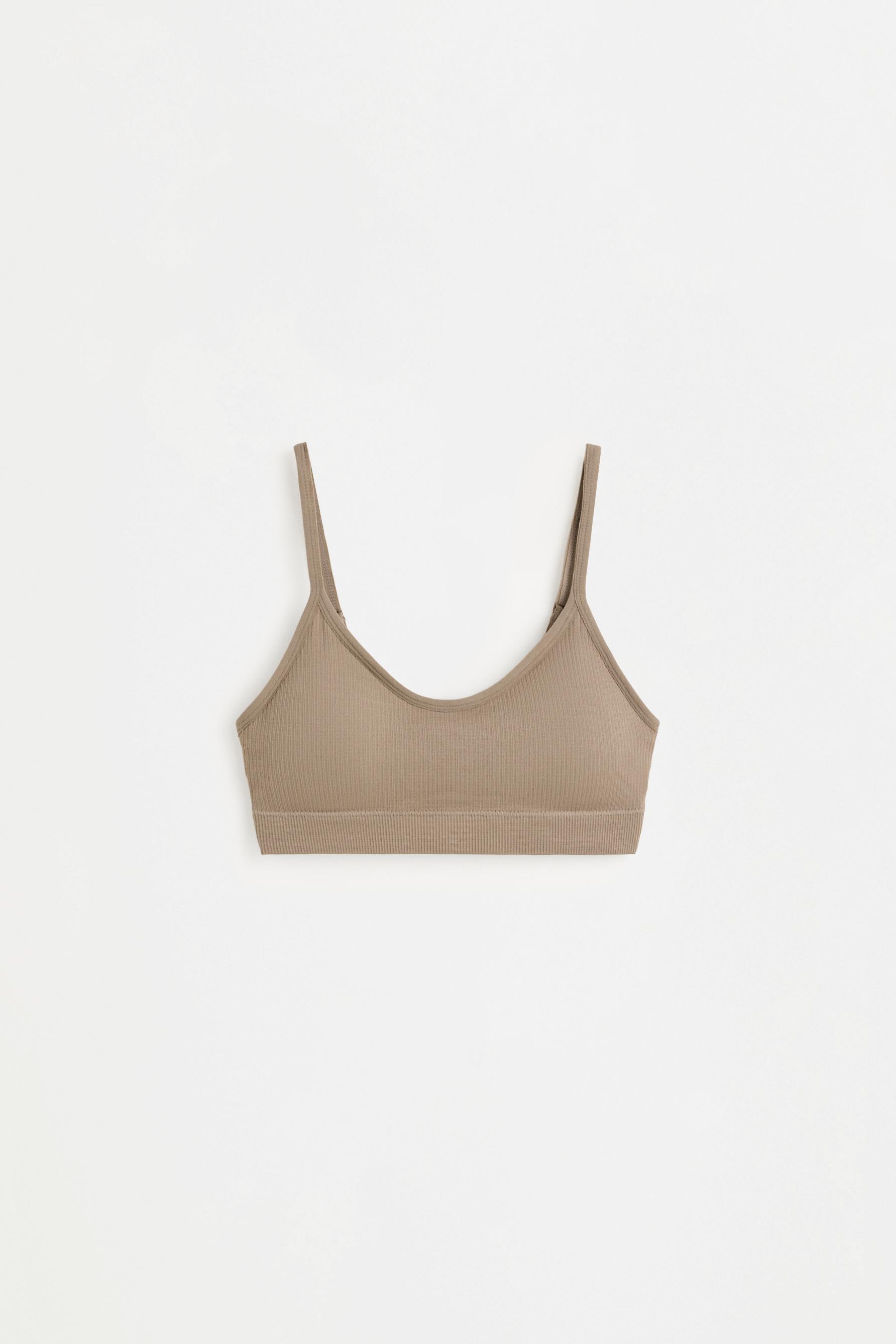 Seamless bra top (2-pack) — ECRU