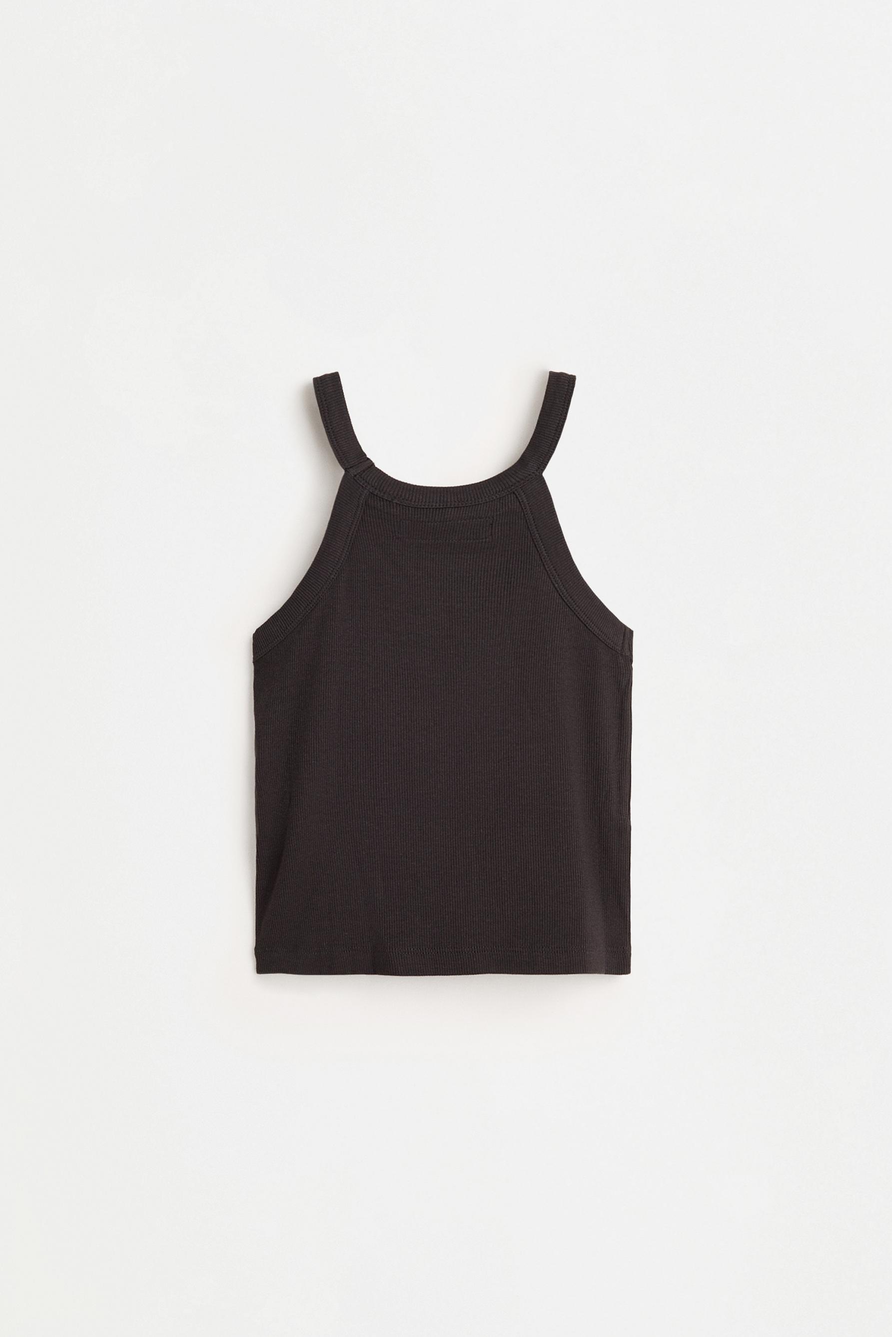 Slogan halter top — ANTHRACITE GREY