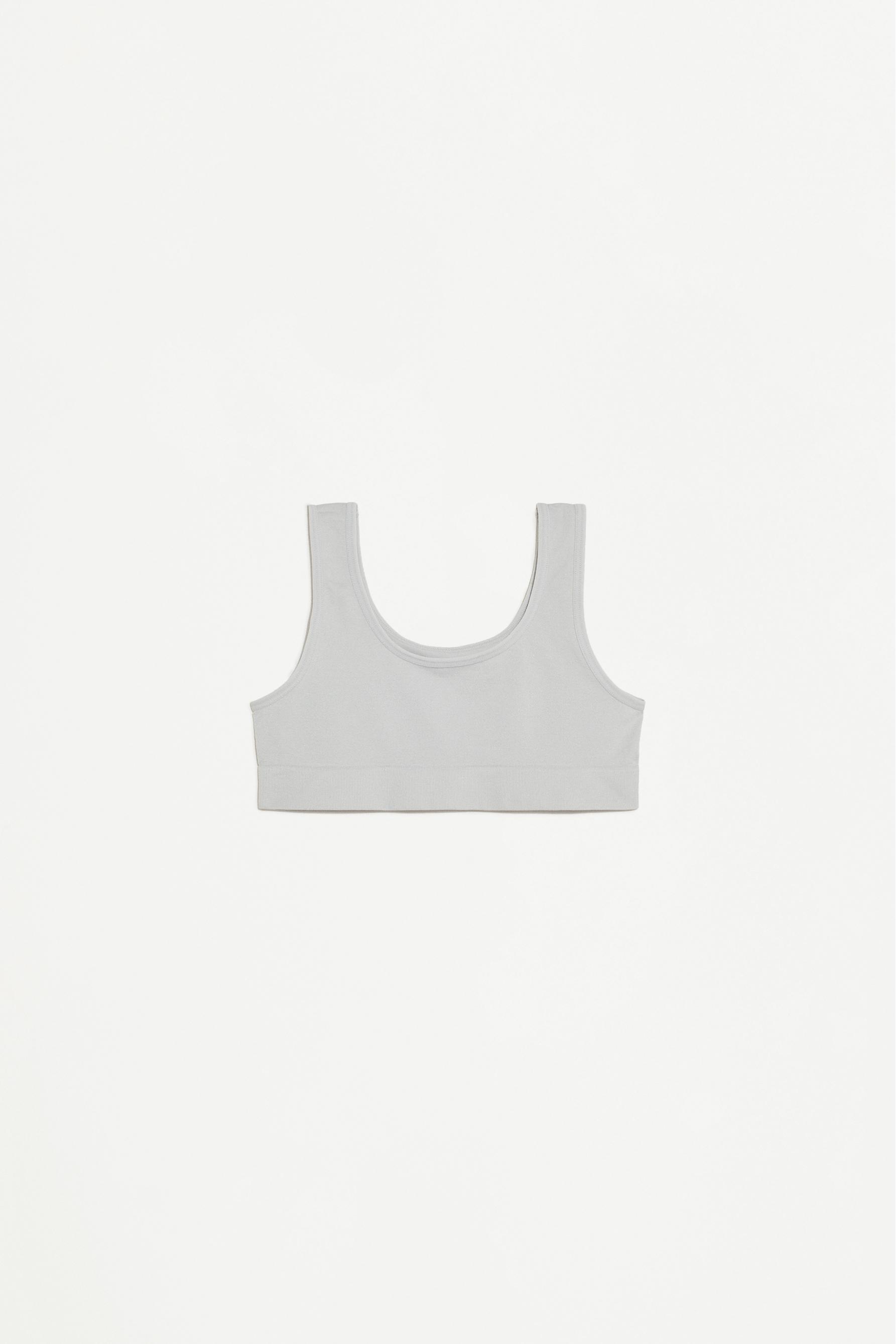 2-pack of seamless tops — WHITE/GREY