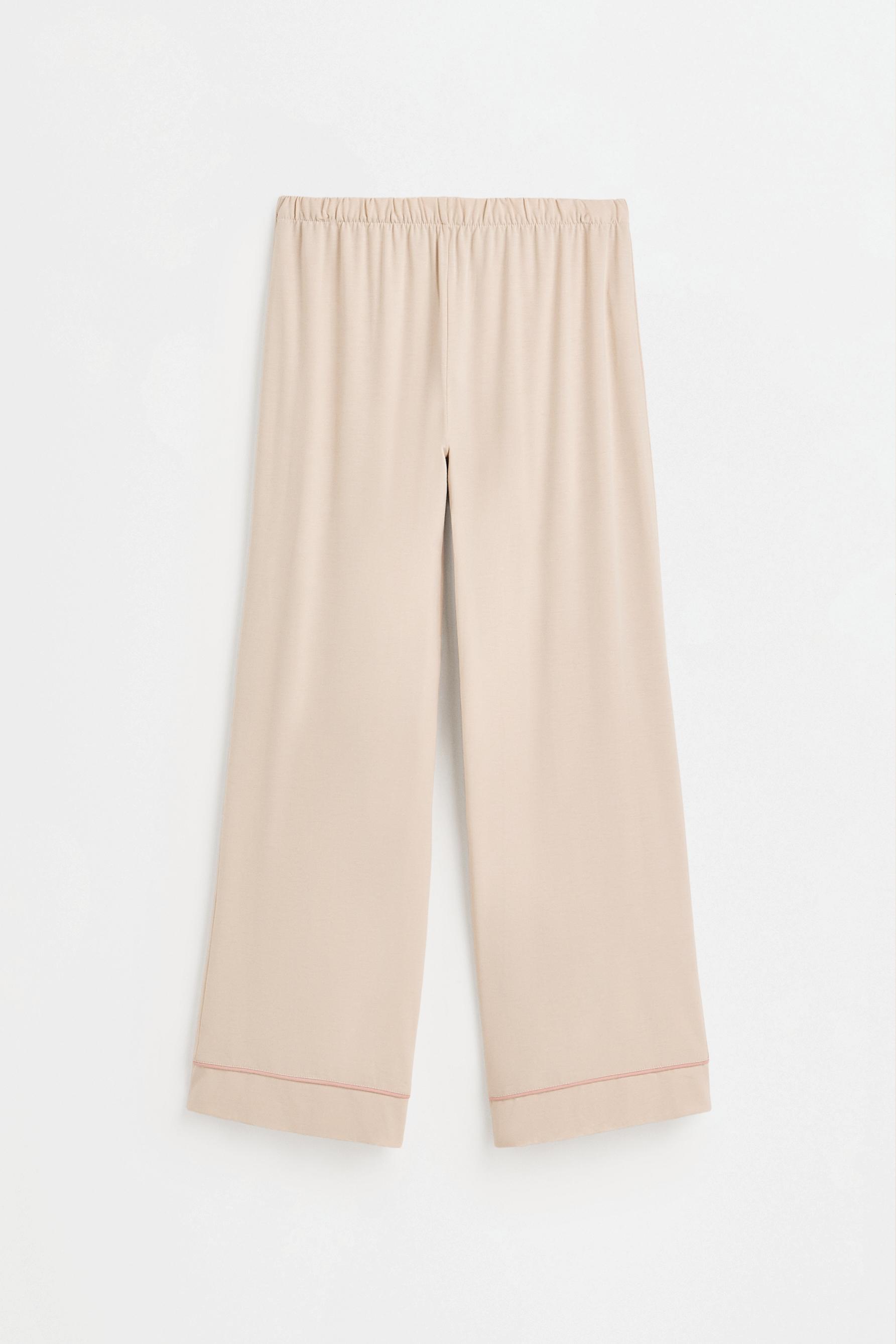 Long shirt-style pyjamas — BEIGE MARL