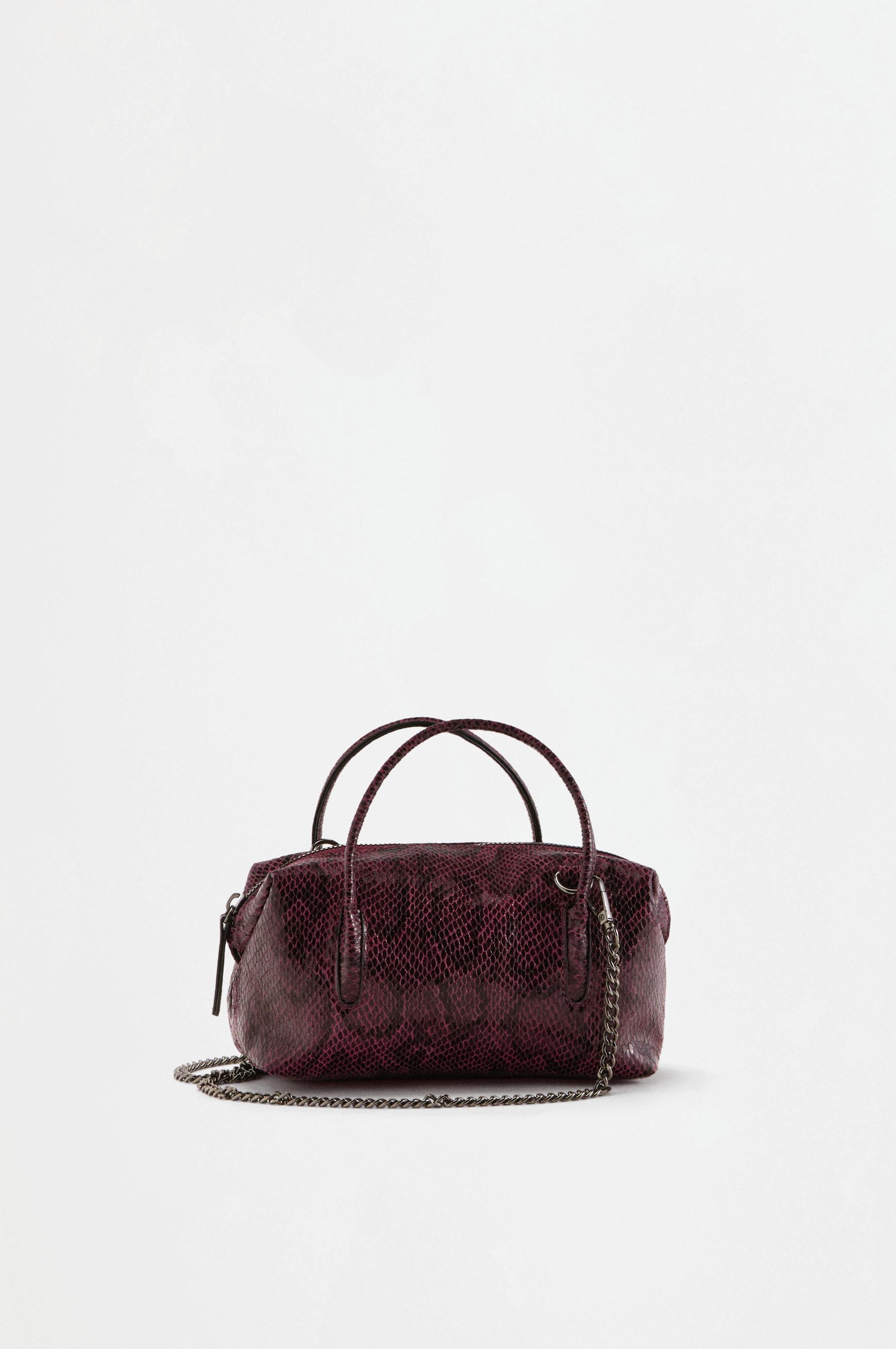 Bolso mini bowling bandolera animal print