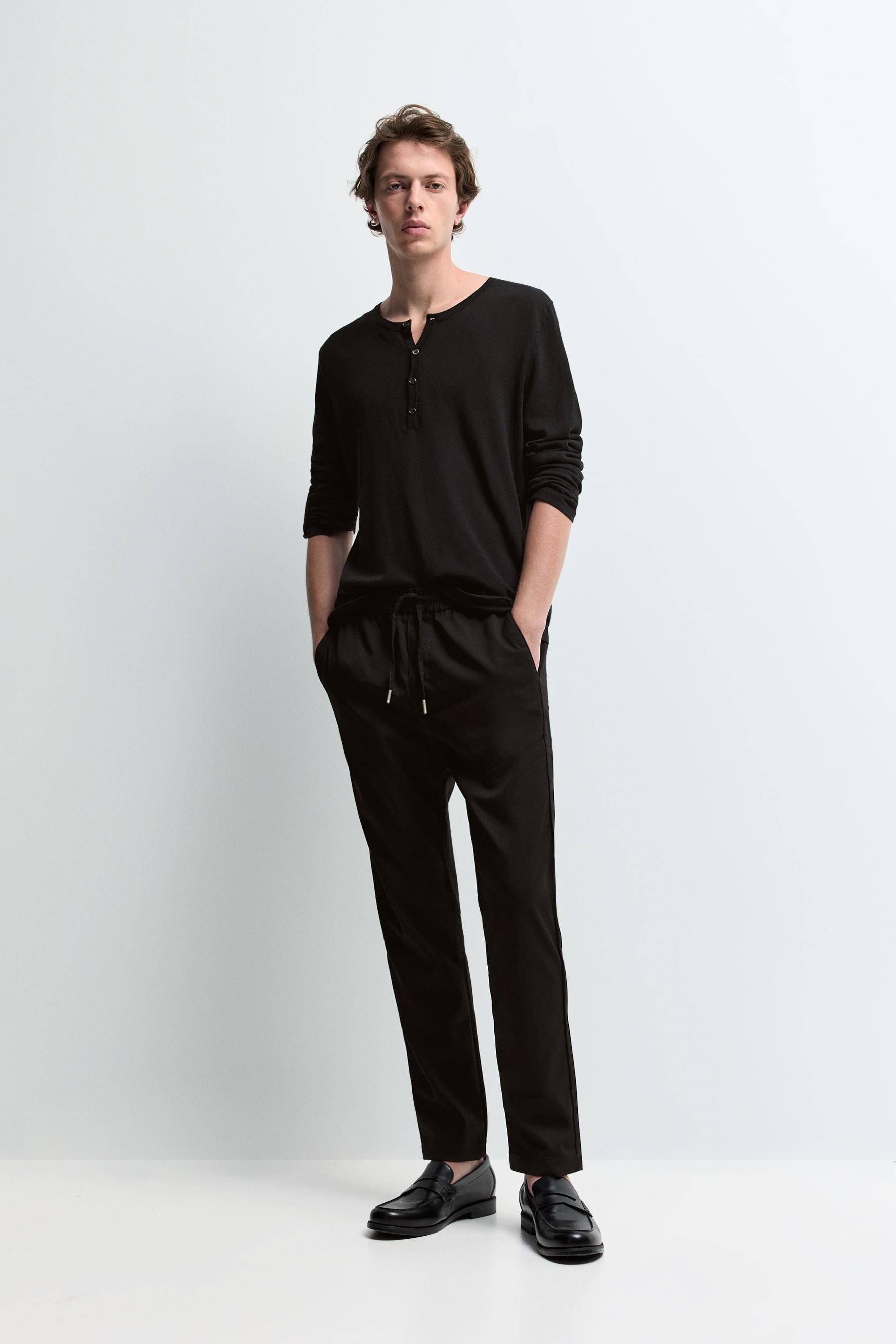 Tailored Penny Loafers — BLACK