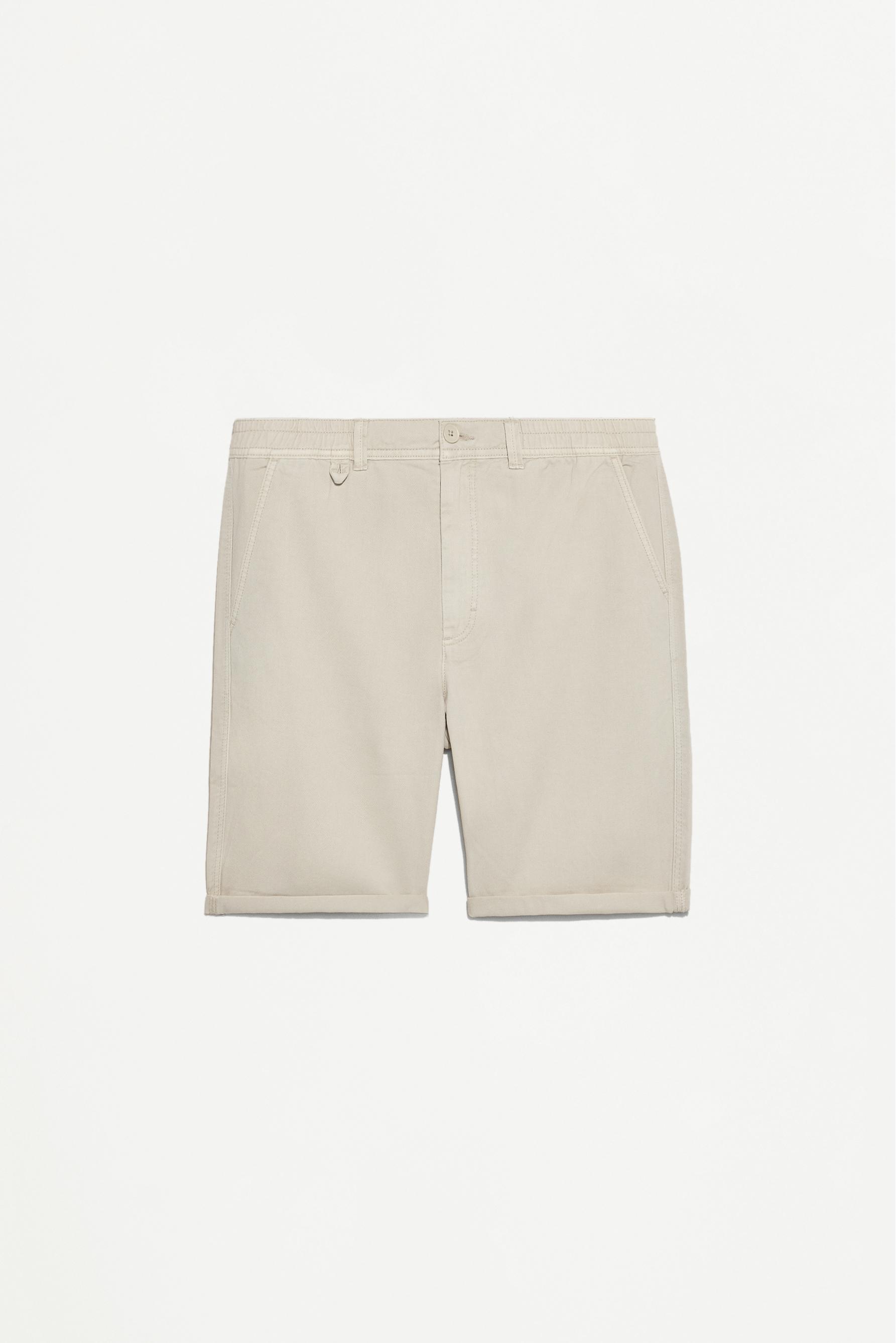 Slim fit Bermuda shorts — ECRU
