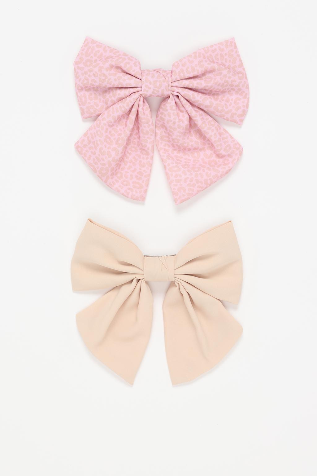 Pack of 2 of contrast bows