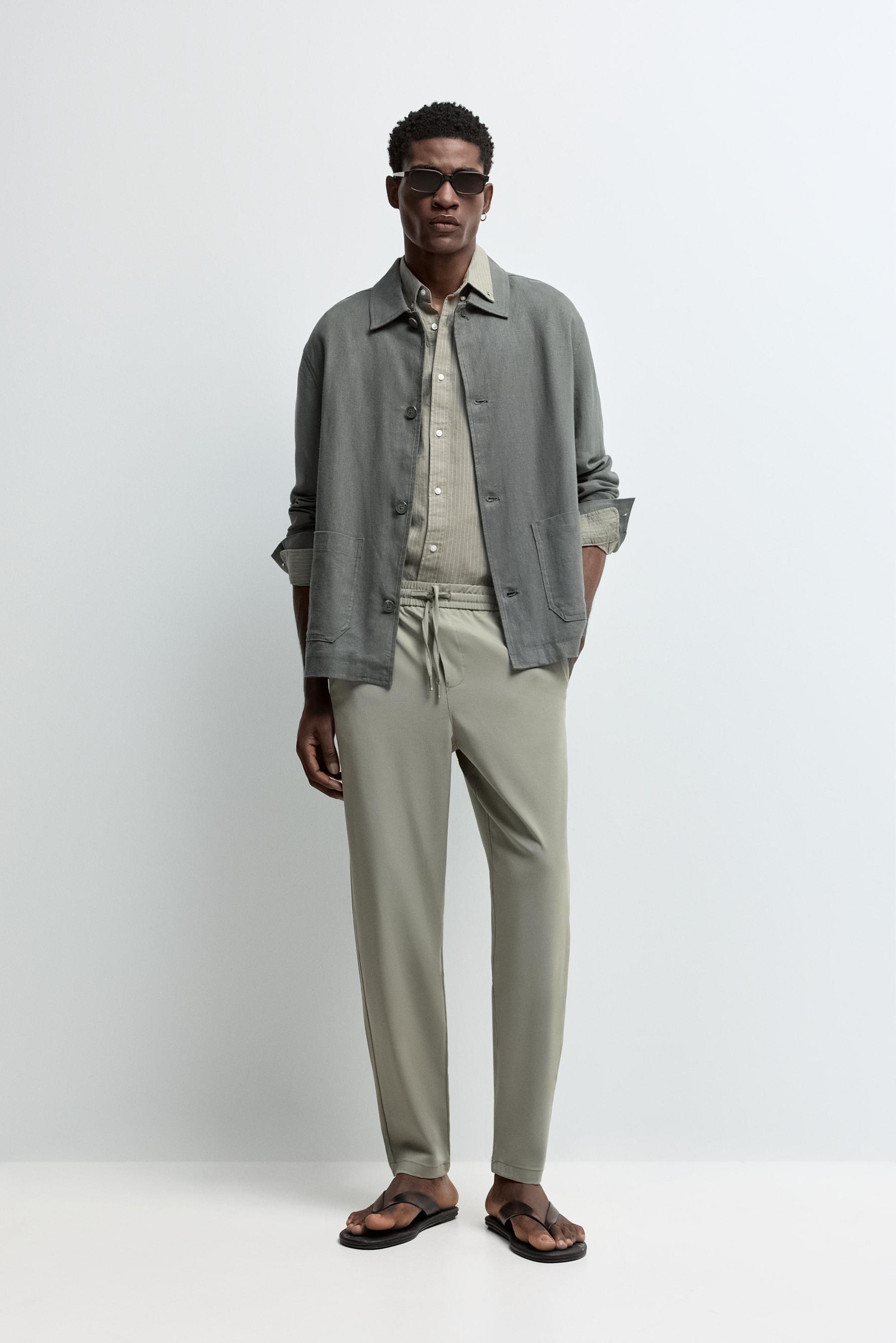 Tailored jogger trousers — KHAKI